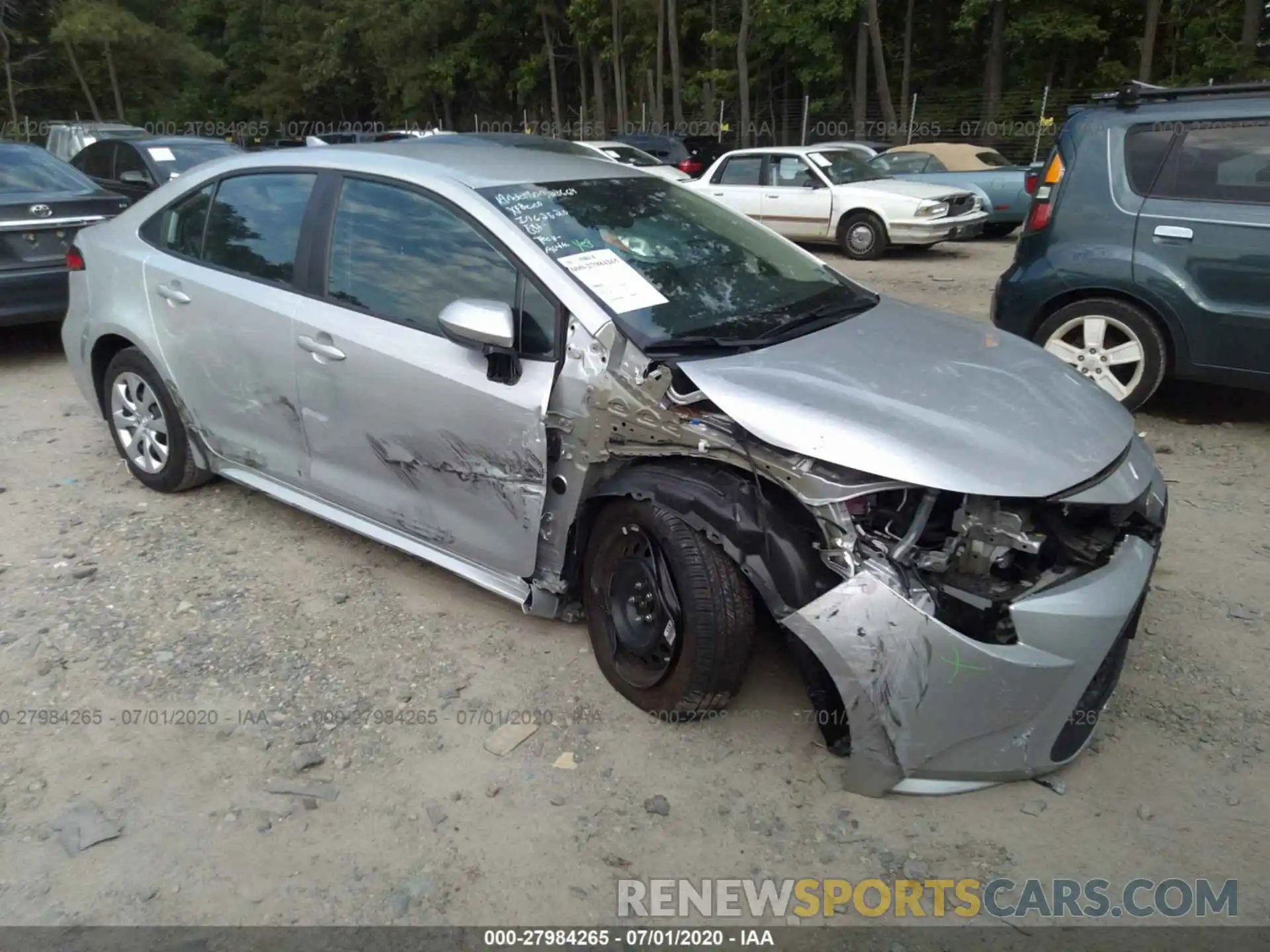 1 Photograph of a damaged car 5YFEPRAE5LP034963 TOYOTA COROLLA 2020