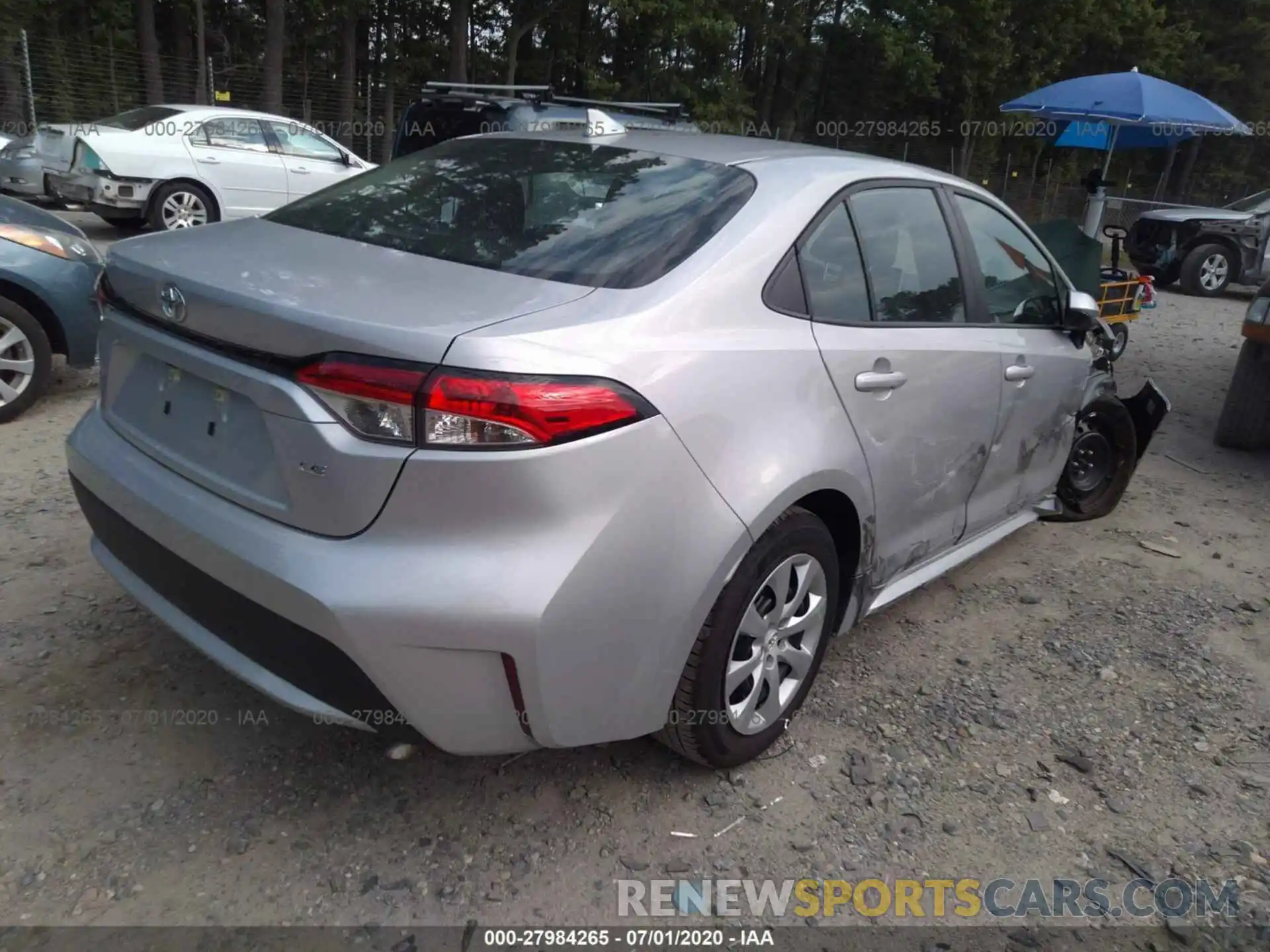 4 Photograph of a damaged car 5YFEPRAE5LP034963 TOYOTA COROLLA 2020