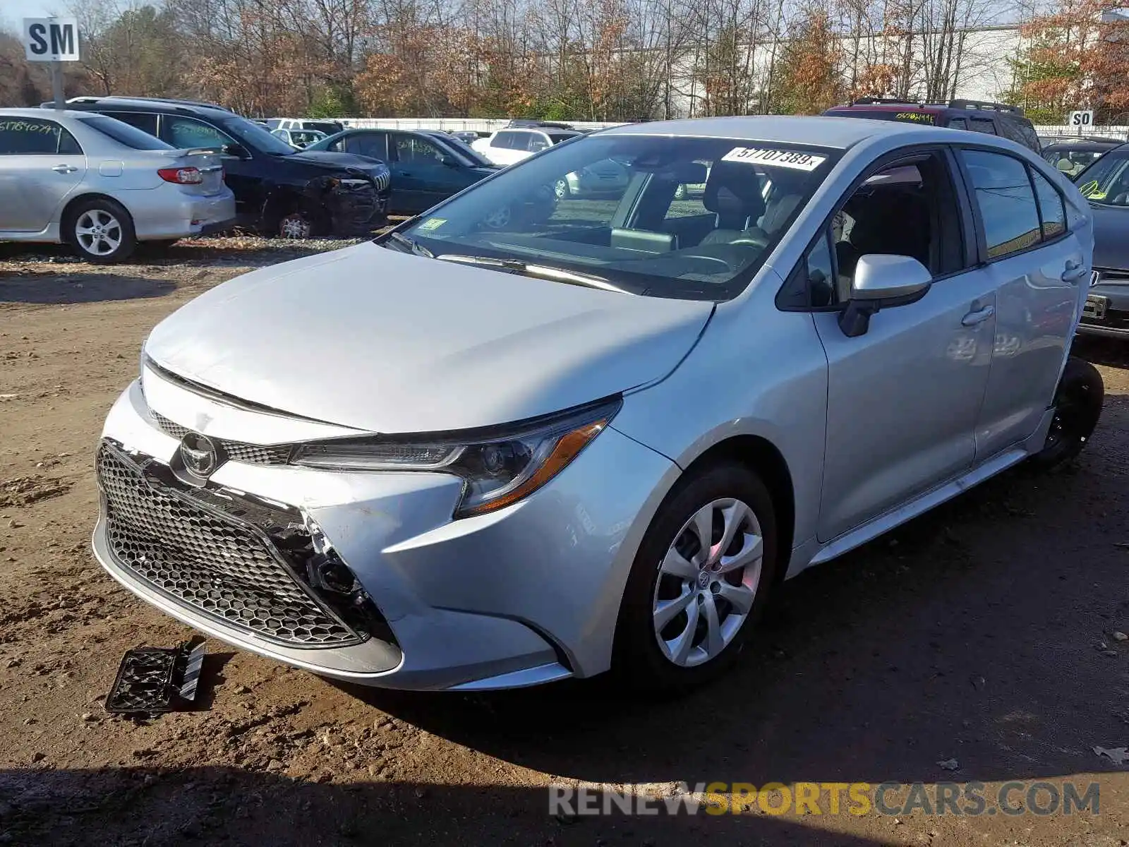 2 Photograph of a damaged car 5YFEPRAE5LP035708 TOYOTA COROLLA 2020