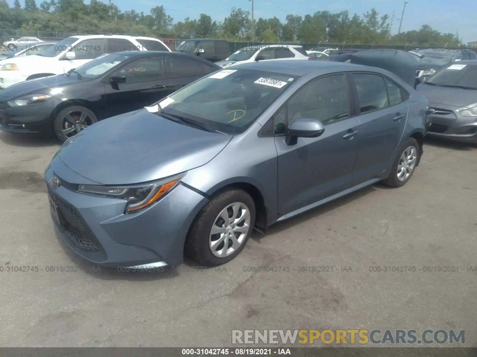 2 Photograph of a damaged car 5YFEPRAE5LP036034 TOYOTA COROLLA 2020