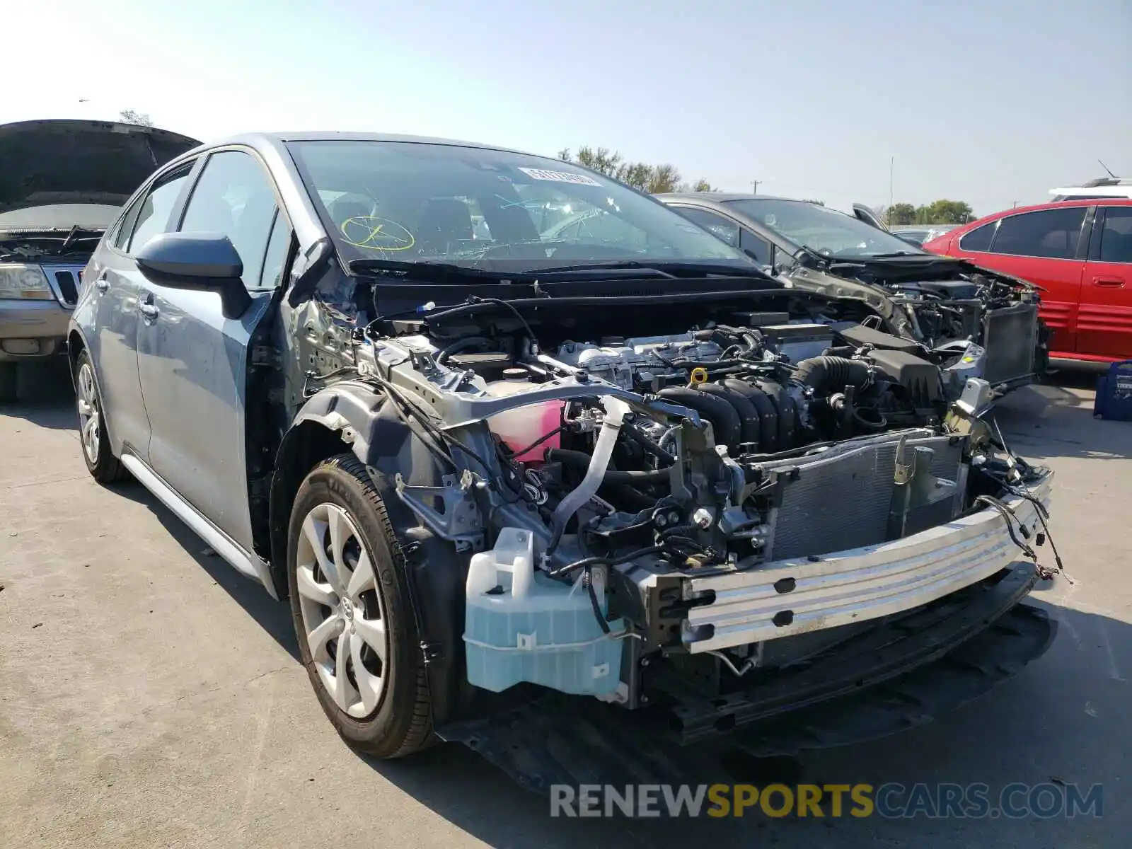 1 Photograph of a damaged car 5YFEPRAE5LP036101 TOYOTA COROLLA 2020