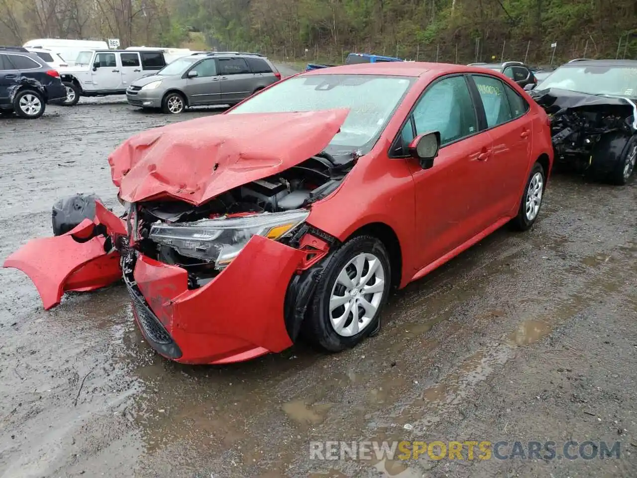 2 Photograph of a damaged car 5YFEPRAE5LP038995 TOYOTA COROLLA 2020