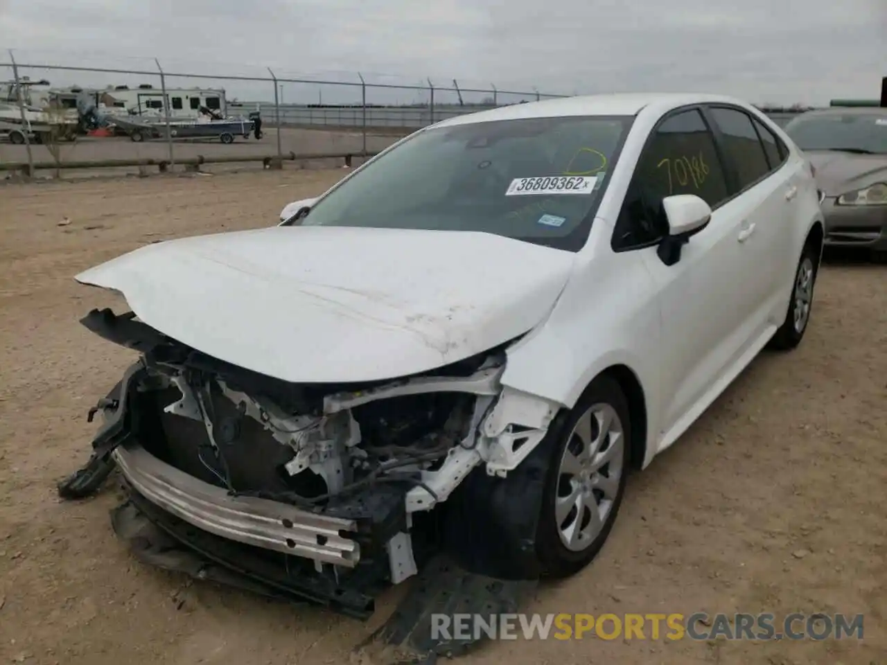 2 Photograph of a damaged car 5YFEPRAE5LP039970 TOYOTA COROLLA 2020