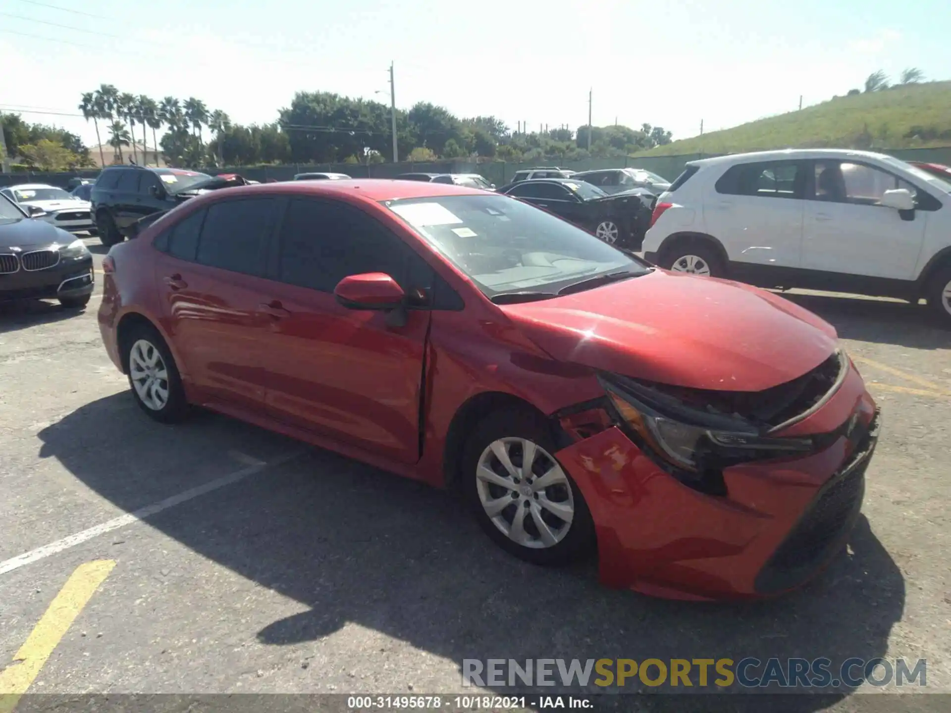 1 Photograph of a damaged car 5YFEPRAE5LP040410 TOYOTA COROLLA 2020