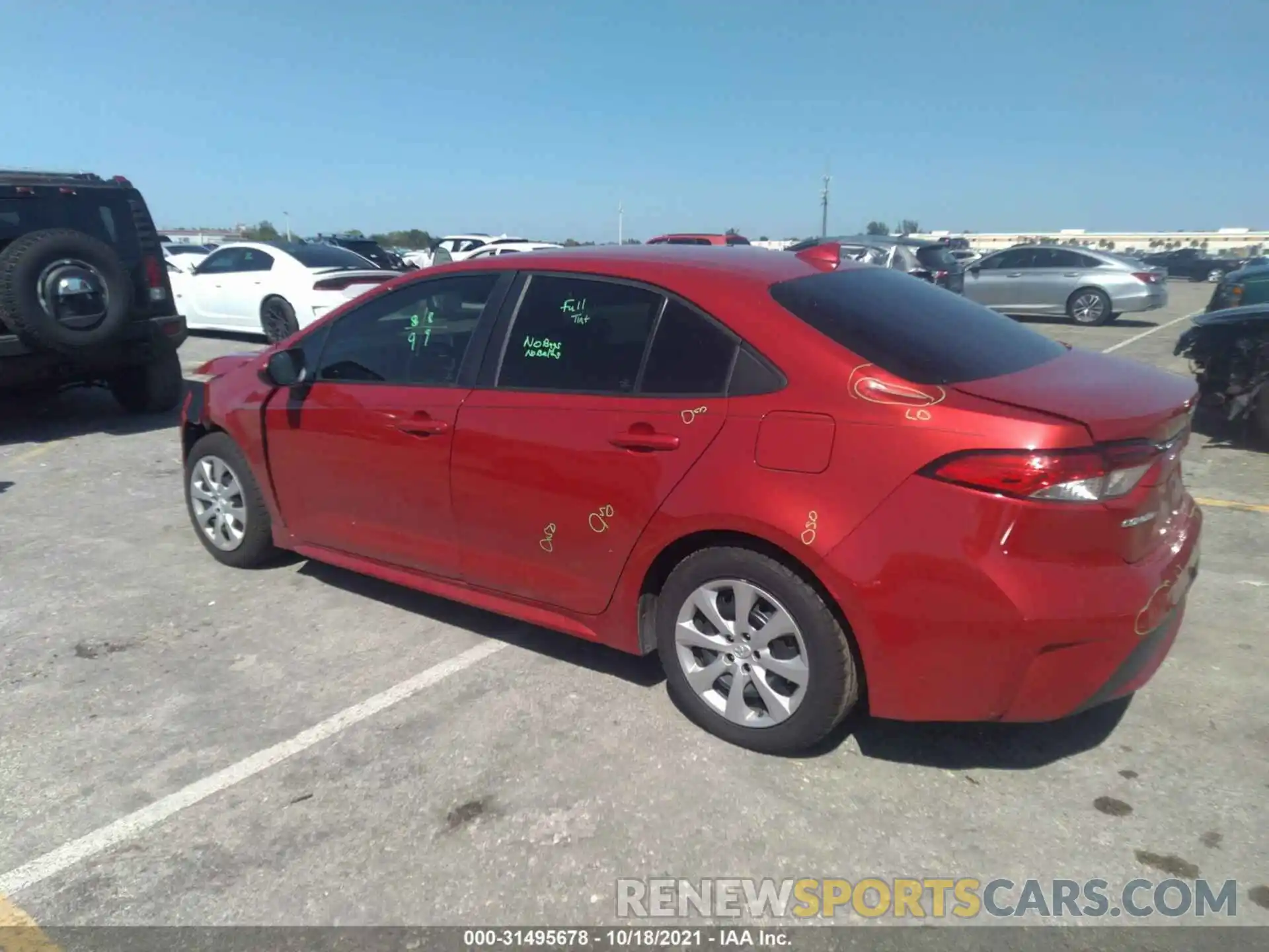 3 Photograph of a damaged car 5YFEPRAE5LP040410 TOYOTA COROLLA 2020