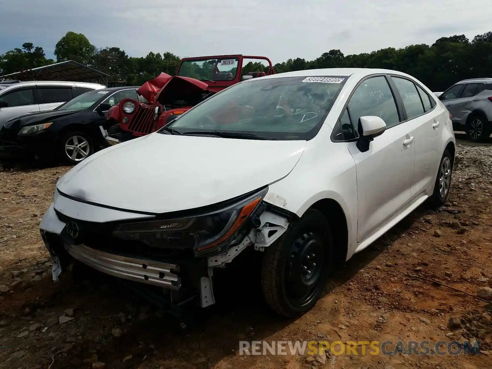 2 Photograph of a damaged car 5YFEPRAE5LP040746 TOYOTA COROLLA 2020