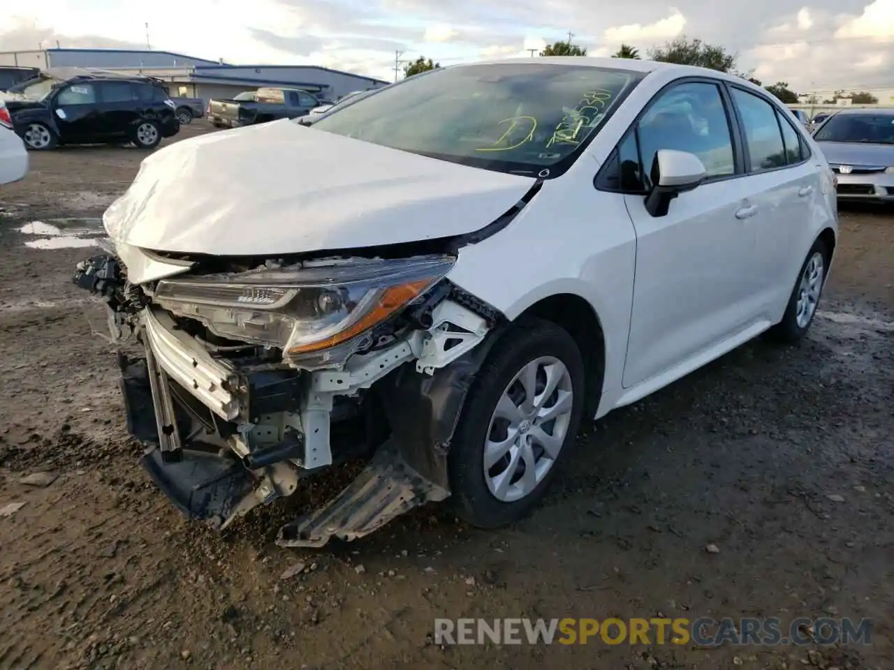 2 Photograph of a damaged car 5YFEPRAE5LP041847 TOYOTA COROLLA 2020