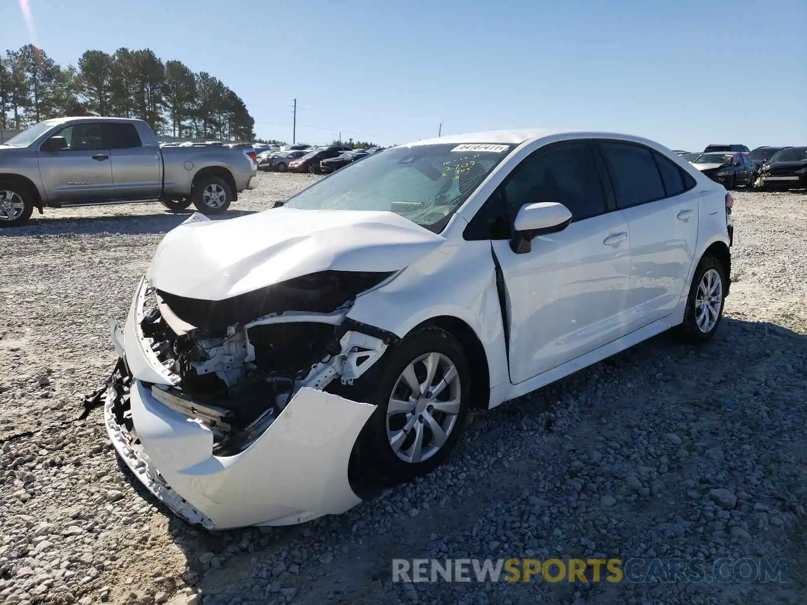 2 Photograph of a damaged car 5YFEPRAE5LP042707 TOYOTA COROLLA 2020