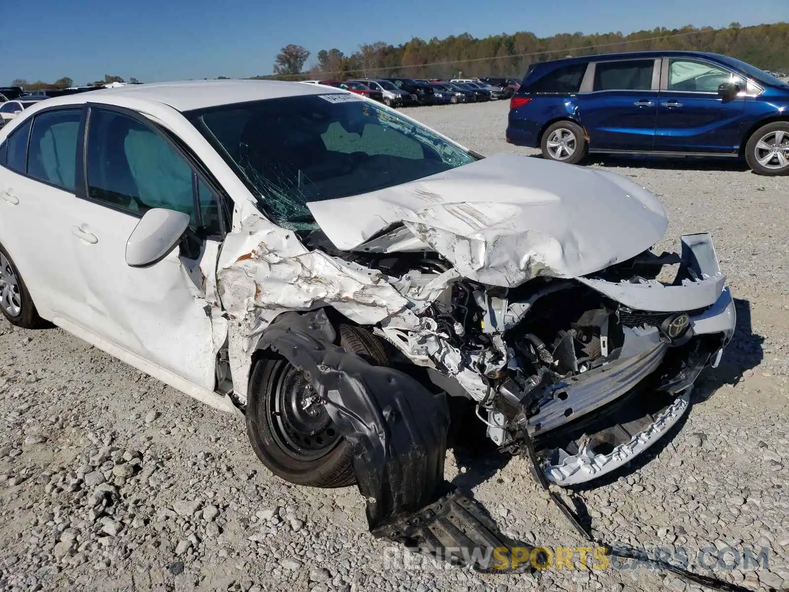 9 Photograph of a damaged car 5YFEPRAE5LP042707 TOYOTA COROLLA 2020