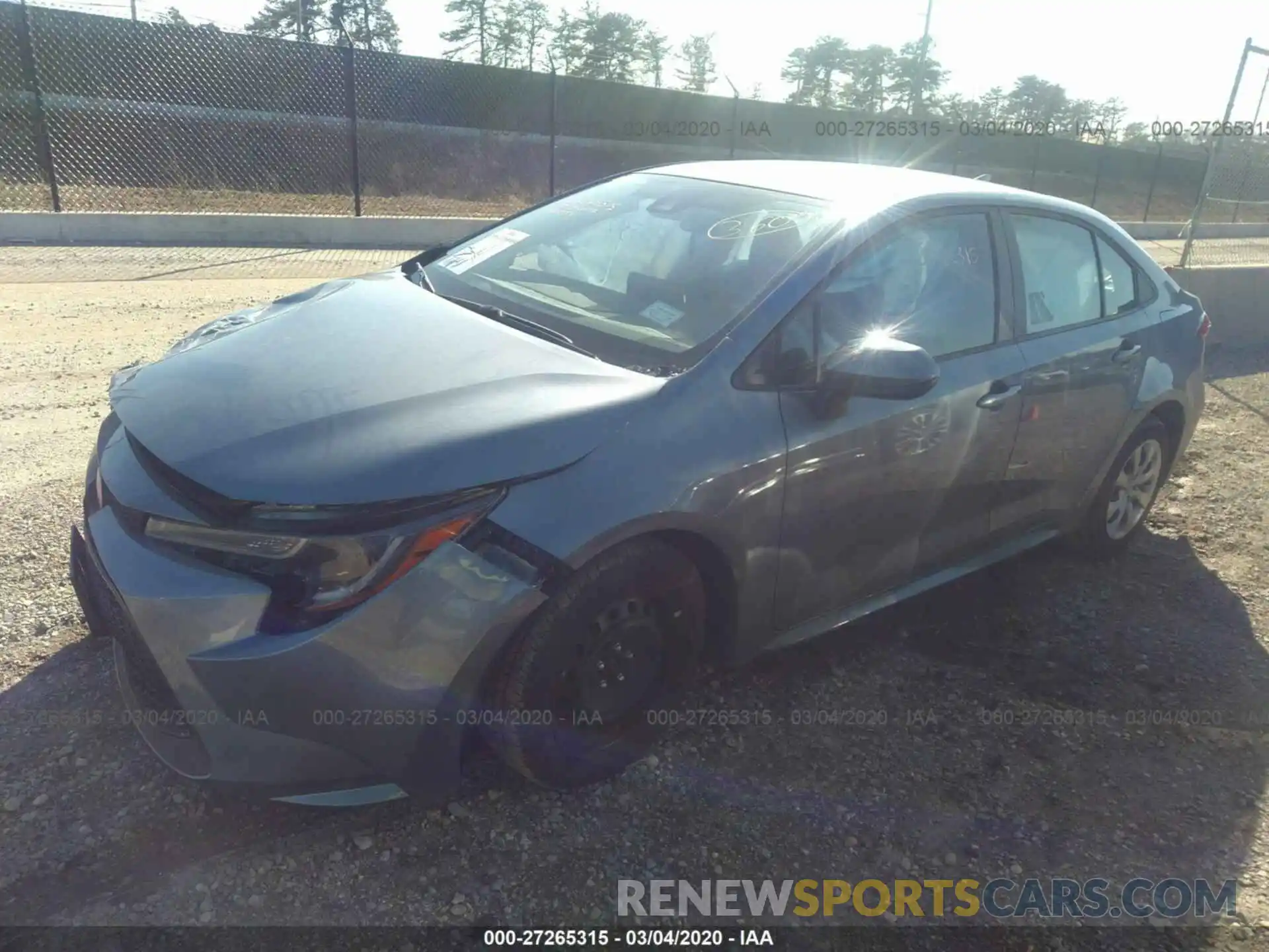 2 Photograph of a damaged car 5YFEPRAE5LP043307 TOYOTA COROLLA 2020