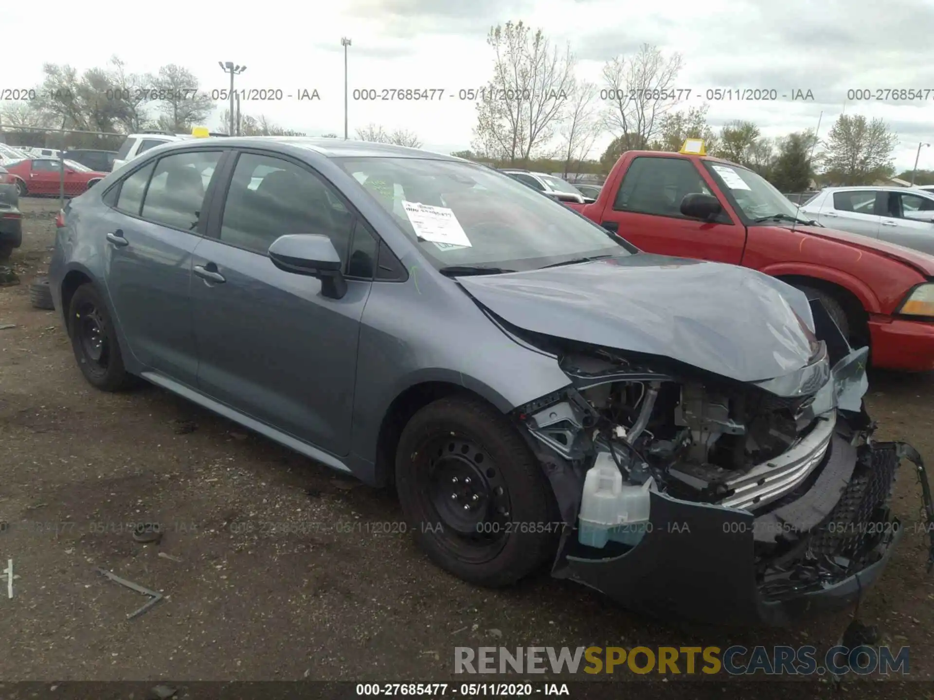 1 Photograph of a damaged car 5YFEPRAE5LP043646 TOYOTA COROLLA 2020