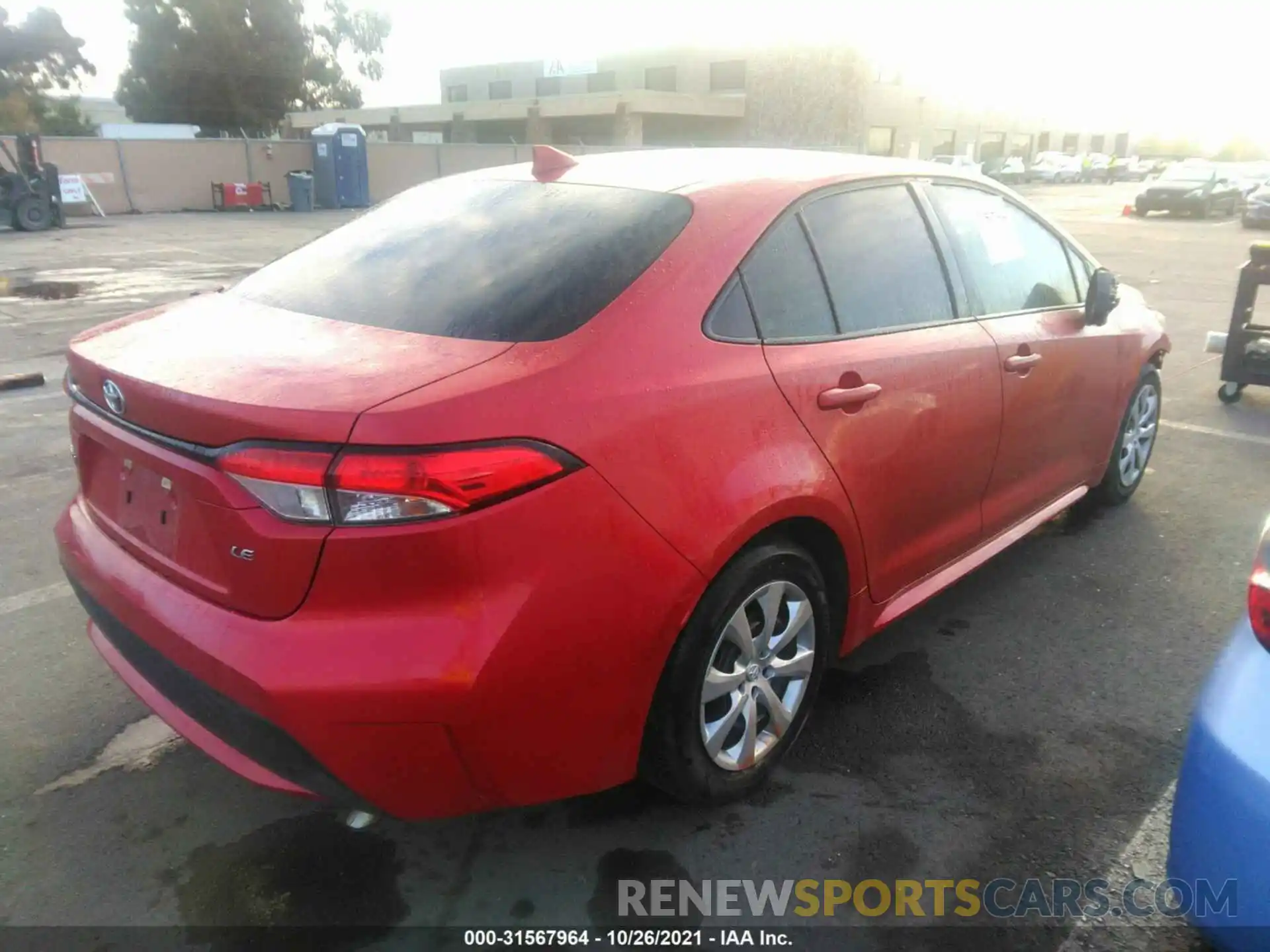 4 Photograph of a damaged car 5YFEPRAE5LP045543 TOYOTA COROLLA 2020