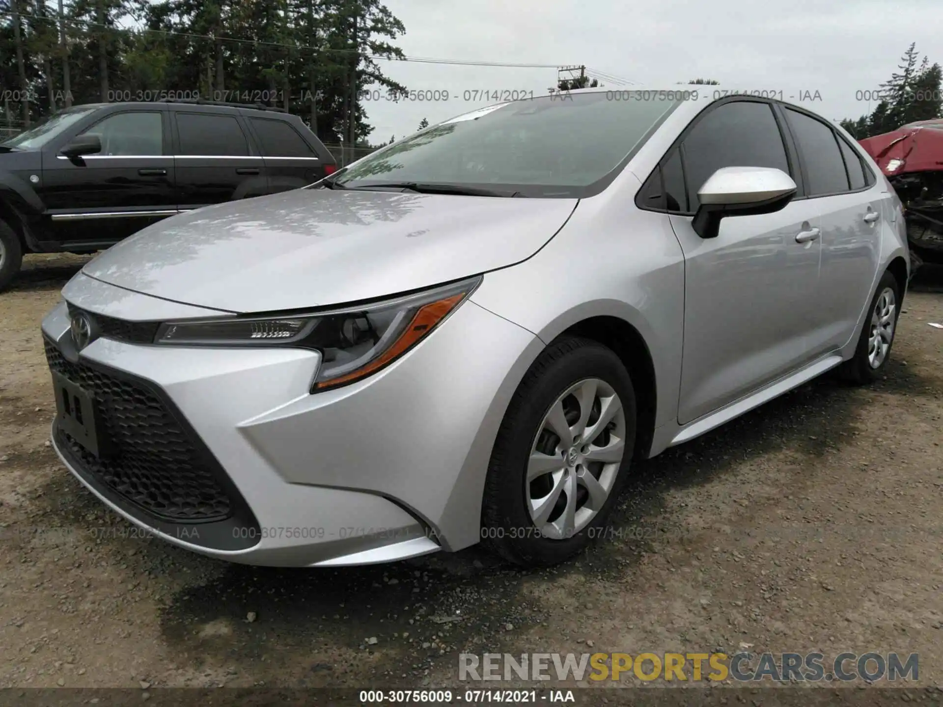 2 Photograph of a damaged car 5YFEPRAE5LP045820 TOYOTA COROLLA 2020