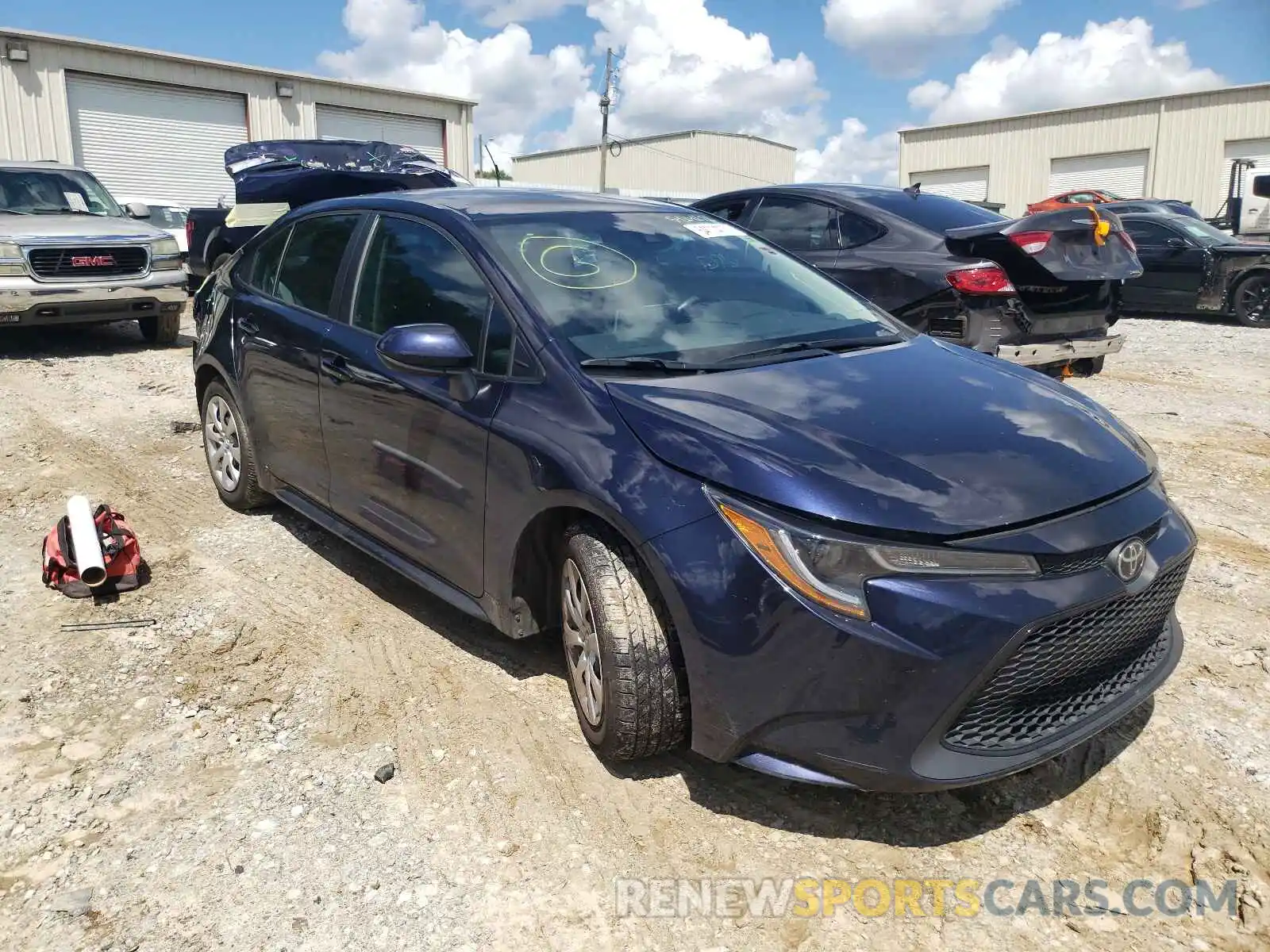 1 Photograph of a damaged car 5YFEPRAE5LP048359 TOYOTA COROLLA 2020