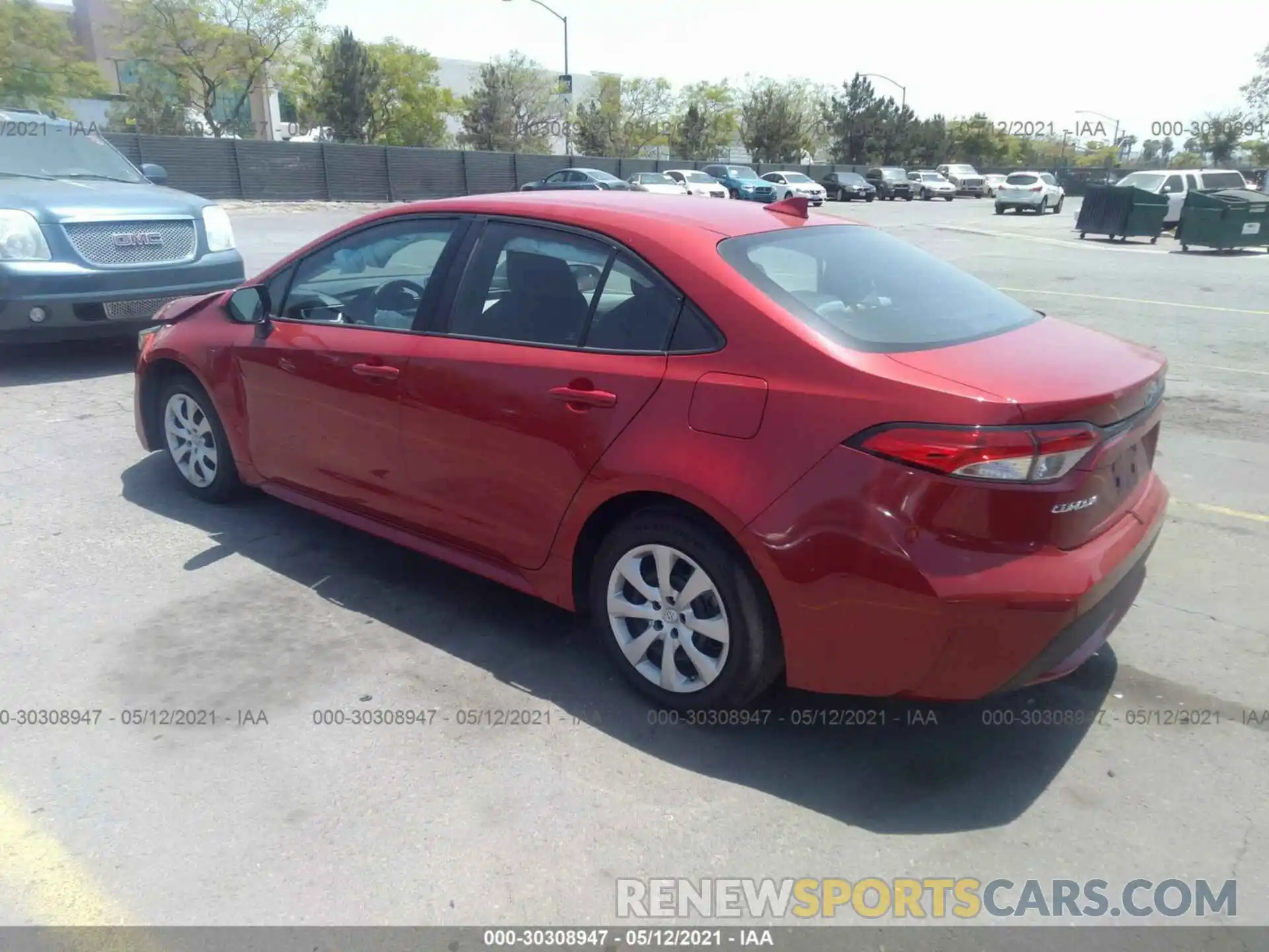 3 Photograph of a damaged car 5YFEPRAE5LP049043 TOYOTA COROLLA 2020