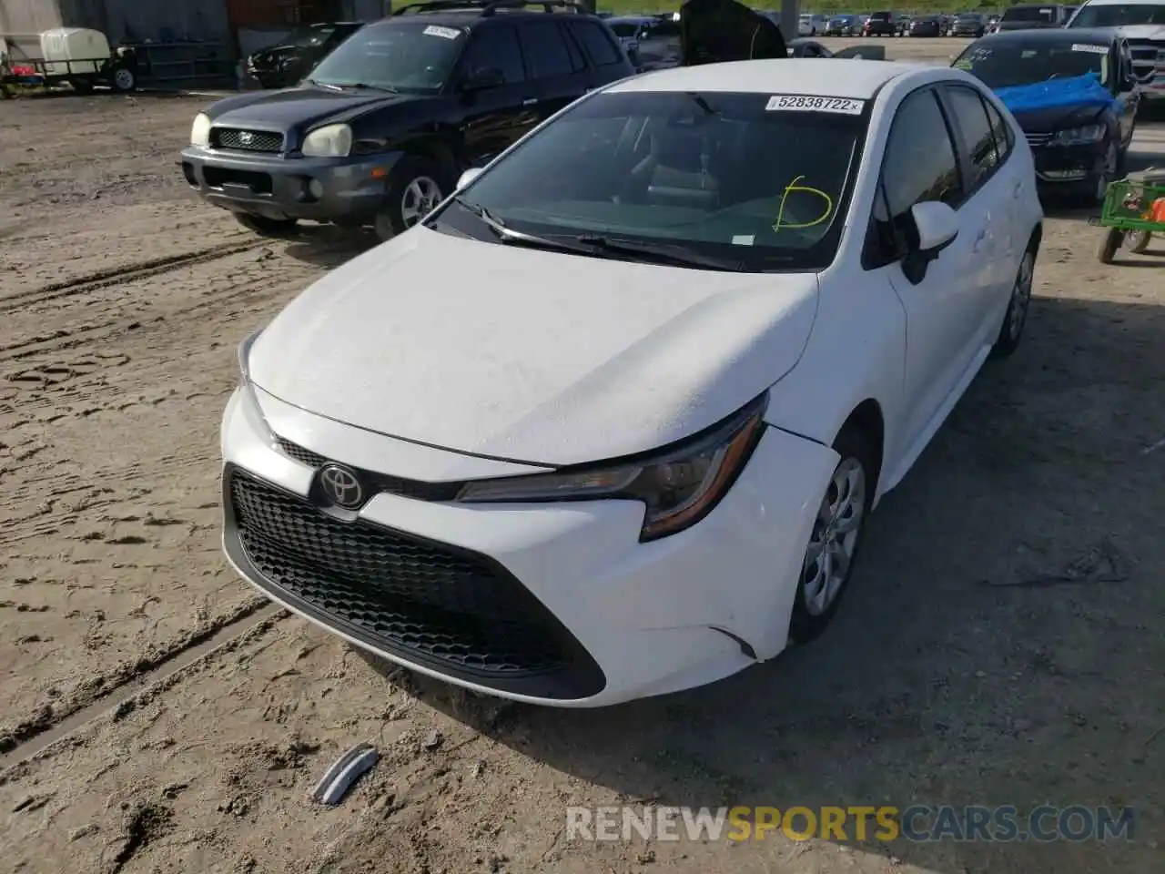 2 Photograph of a damaged car 5YFEPRAE5LP051195 TOYOTA COROLLA 2020