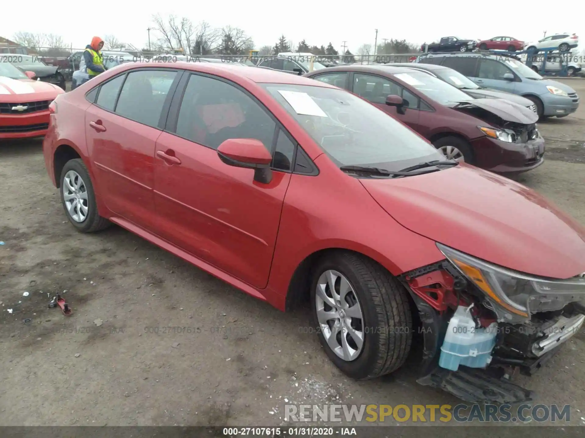 1 Photograph of a damaged car 5YFEPRAE5LP051990 TOYOTA COROLLA 2020