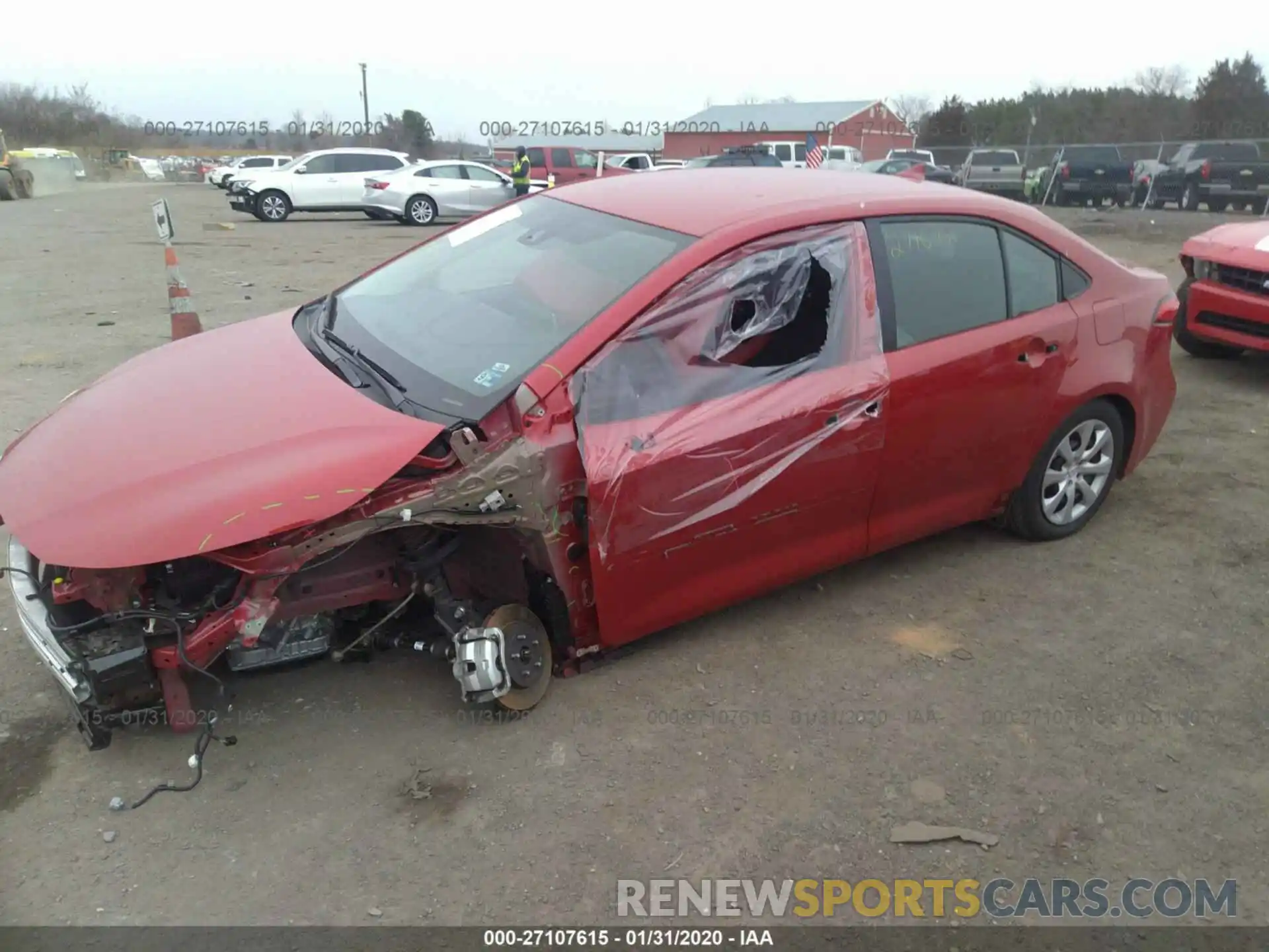 2 Photograph of a damaged car 5YFEPRAE5LP051990 TOYOTA COROLLA 2020