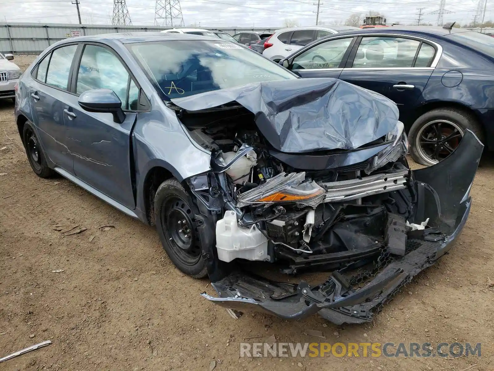1 Photograph of a damaged car 5YFEPRAE5LP052086 TOYOTA COROLLA 2020