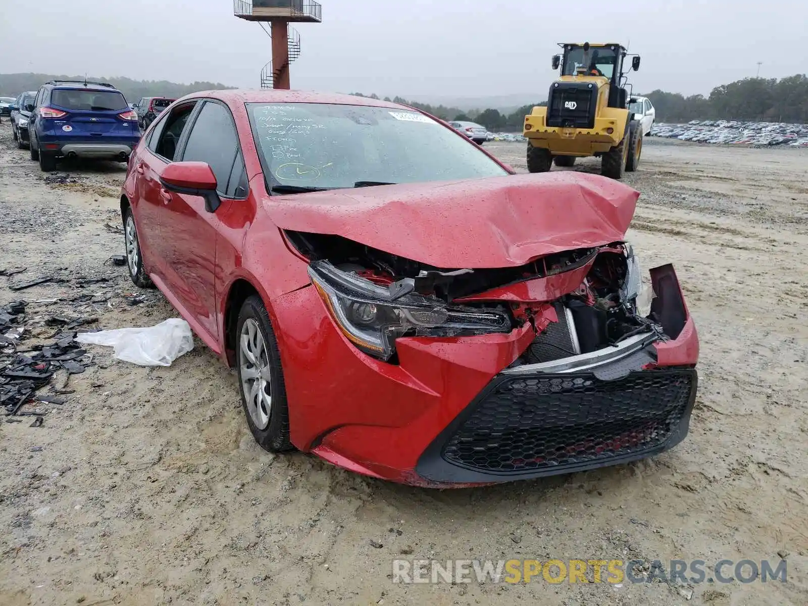 1 Photograph of a damaged car 5YFEPRAE5LP054274 TOYOTA COROLLA 2020