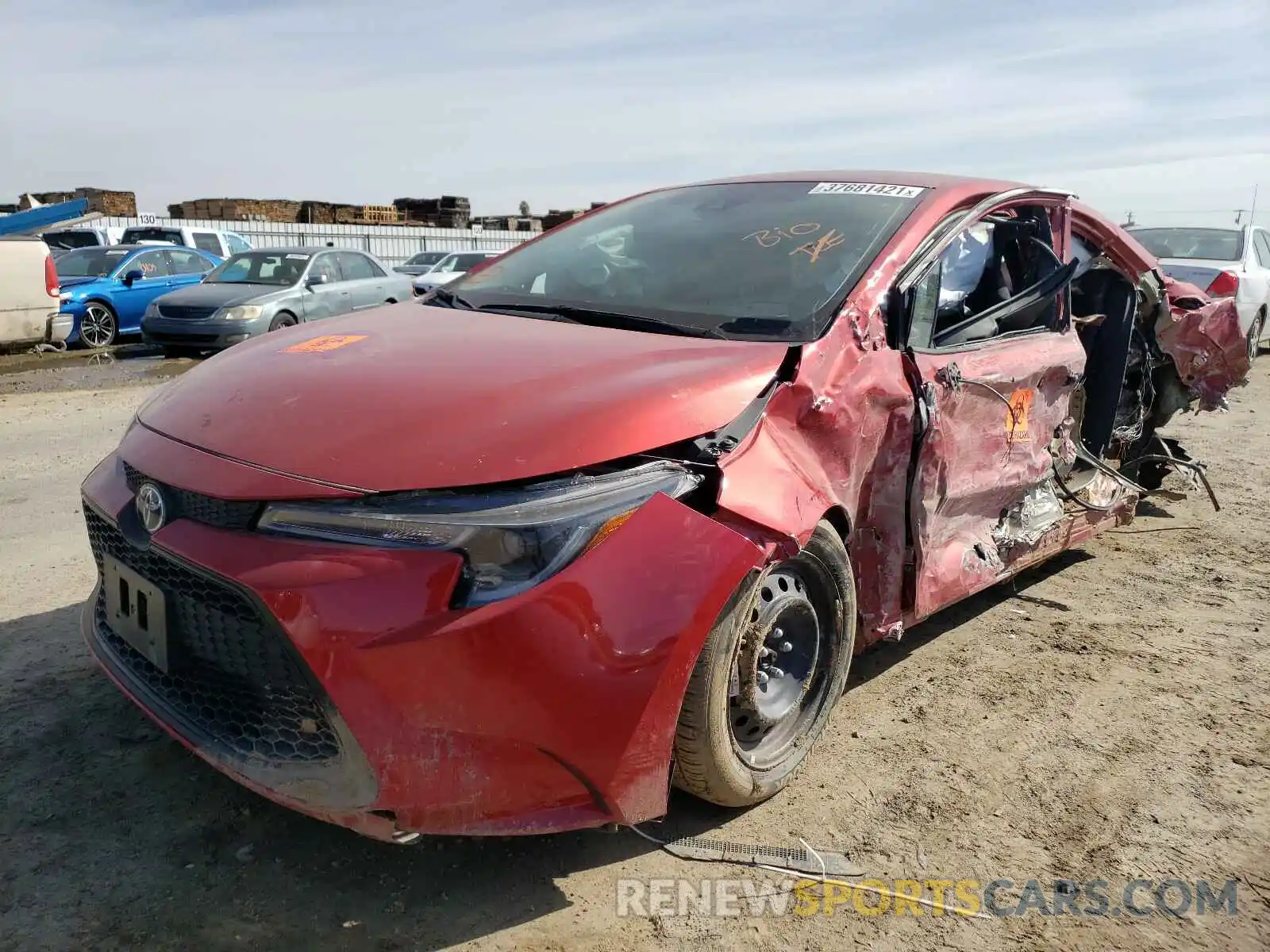 2 Фотография поврежденного автомобиля 5YFEPRAE5LP055182 TOYOTA COROLLA 2020