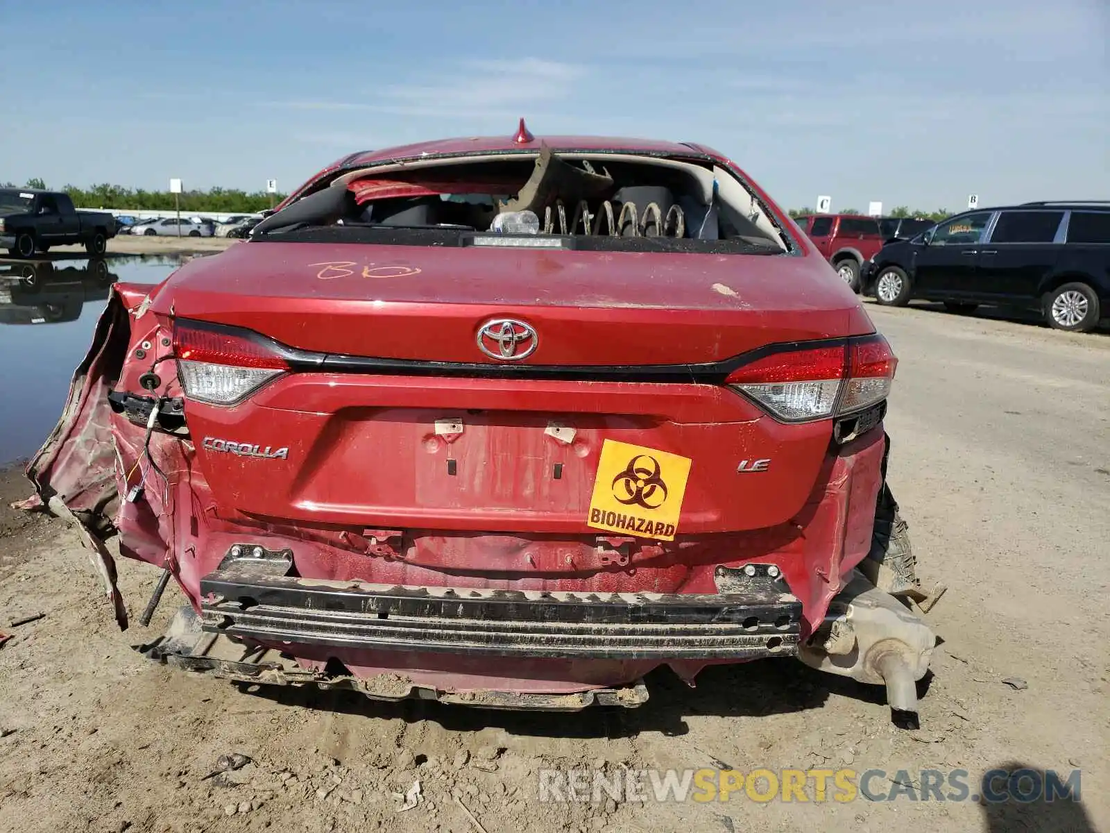 9 Фотография поврежденного автомобиля 5YFEPRAE5LP055182 TOYOTA COROLLA 2020