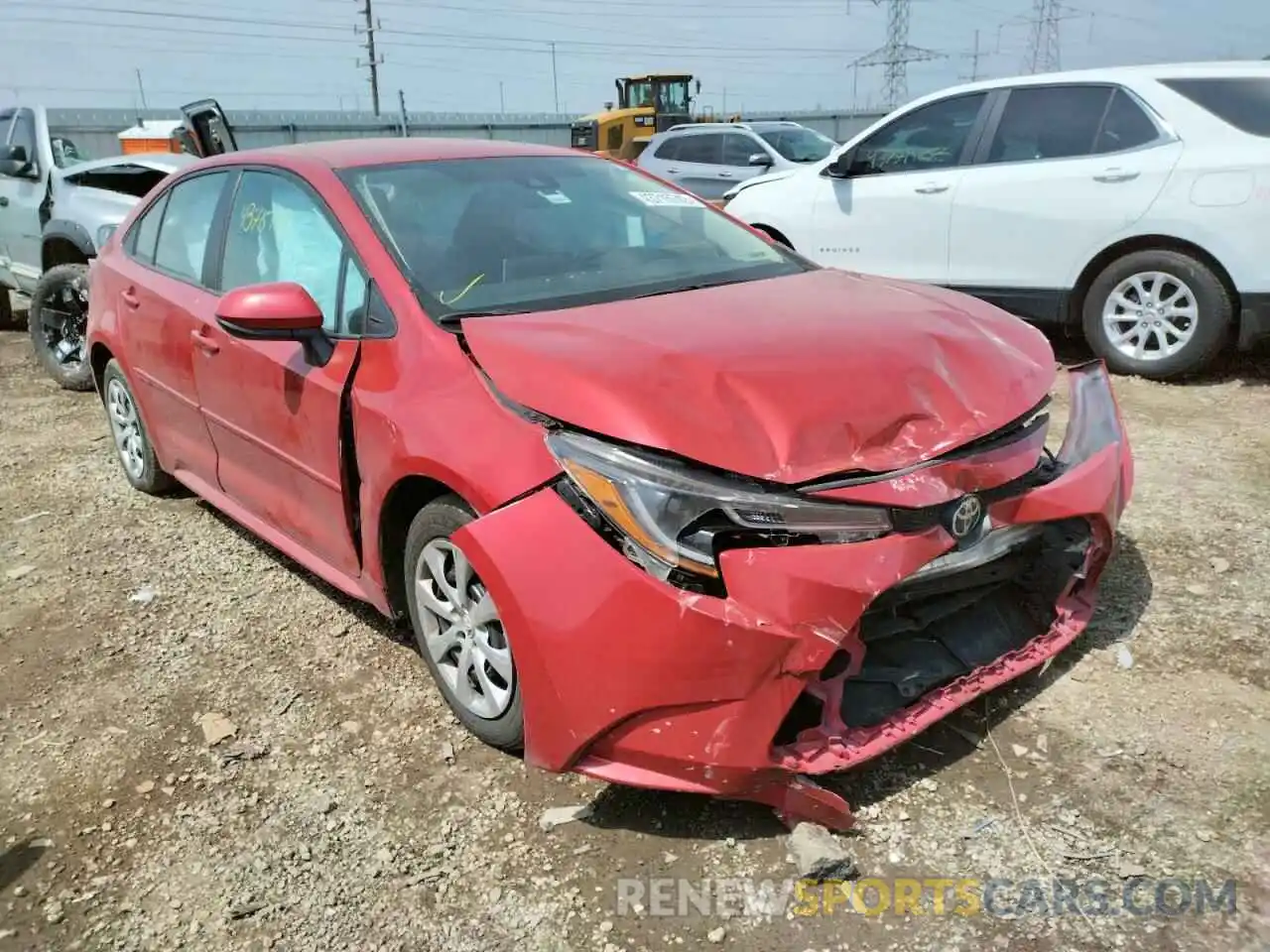 1 Photograph of a damaged car 5YFEPRAE5LP058759 TOYOTA COROLLA 2020