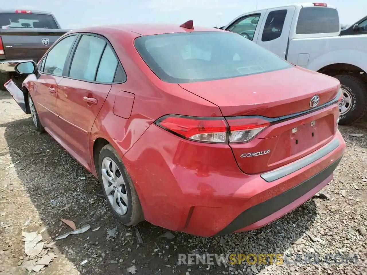 3 Photograph of a damaged car 5YFEPRAE5LP058759 TOYOTA COROLLA 2020