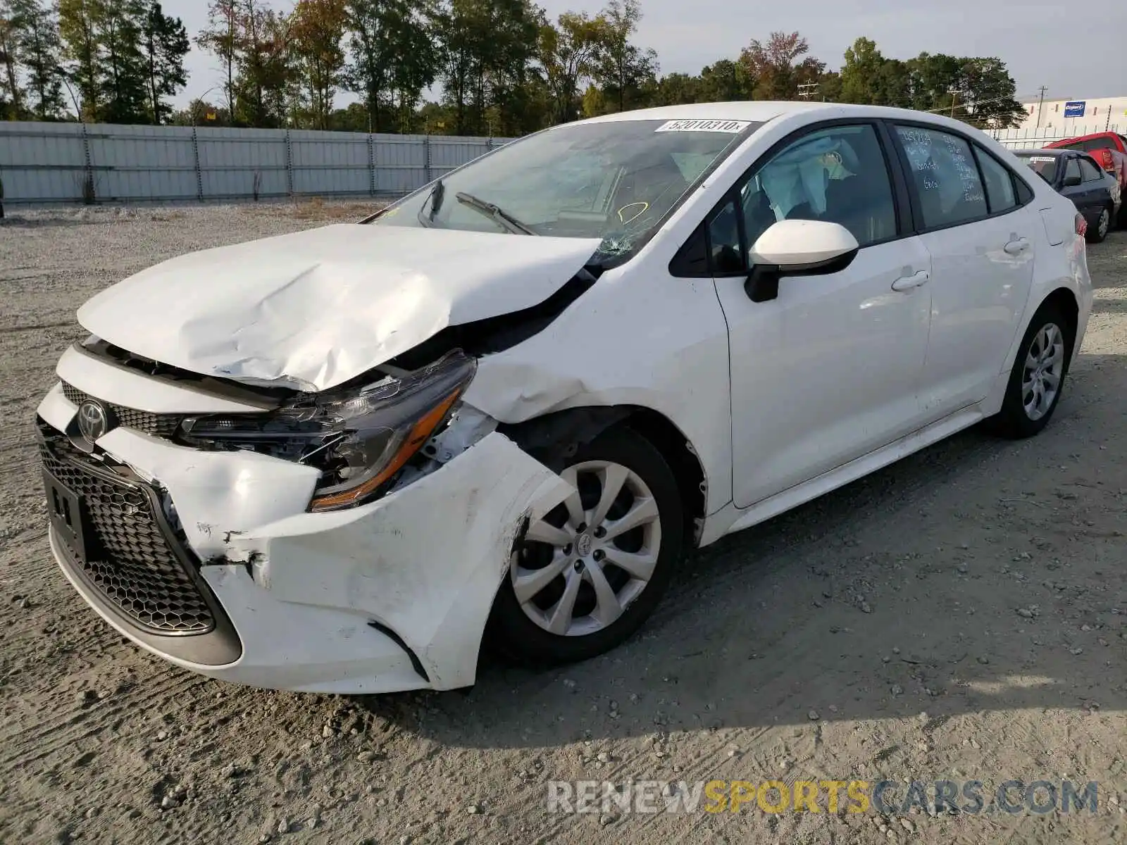 2 Photograph of a damaged car 5YFEPRAE5LP058891 TOYOTA COROLLA 2020