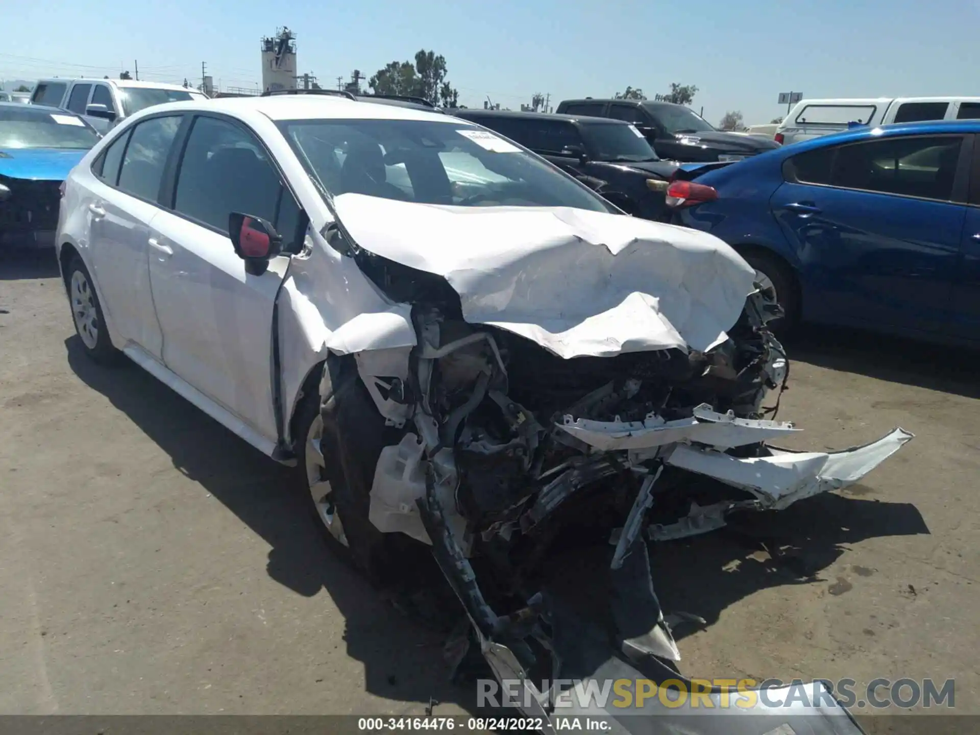 1 Photograph of a damaged car 5YFEPRAE5LP059331 TOYOTA COROLLA 2020