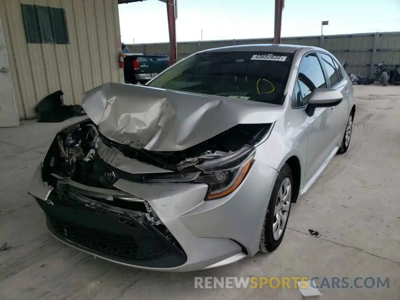 2 Photograph of a damaged car 5YFEPRAE5LP059636 TOYOTA COROLLA 2020