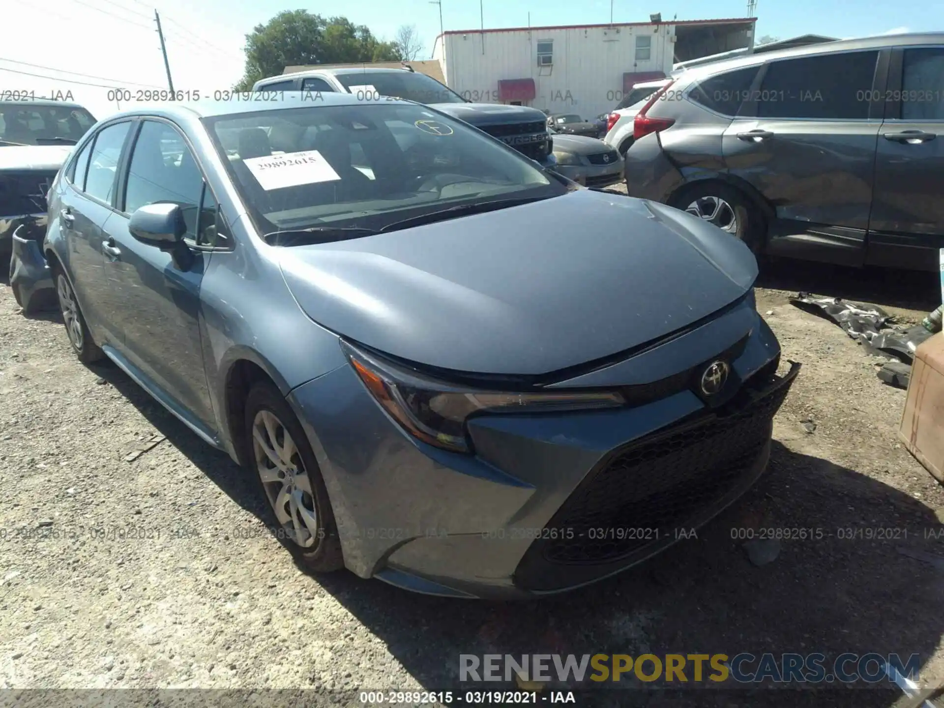 1 Photograph of a damaged car 5YFEPRAE5LP059720 TOYOTA COROLLA 2020