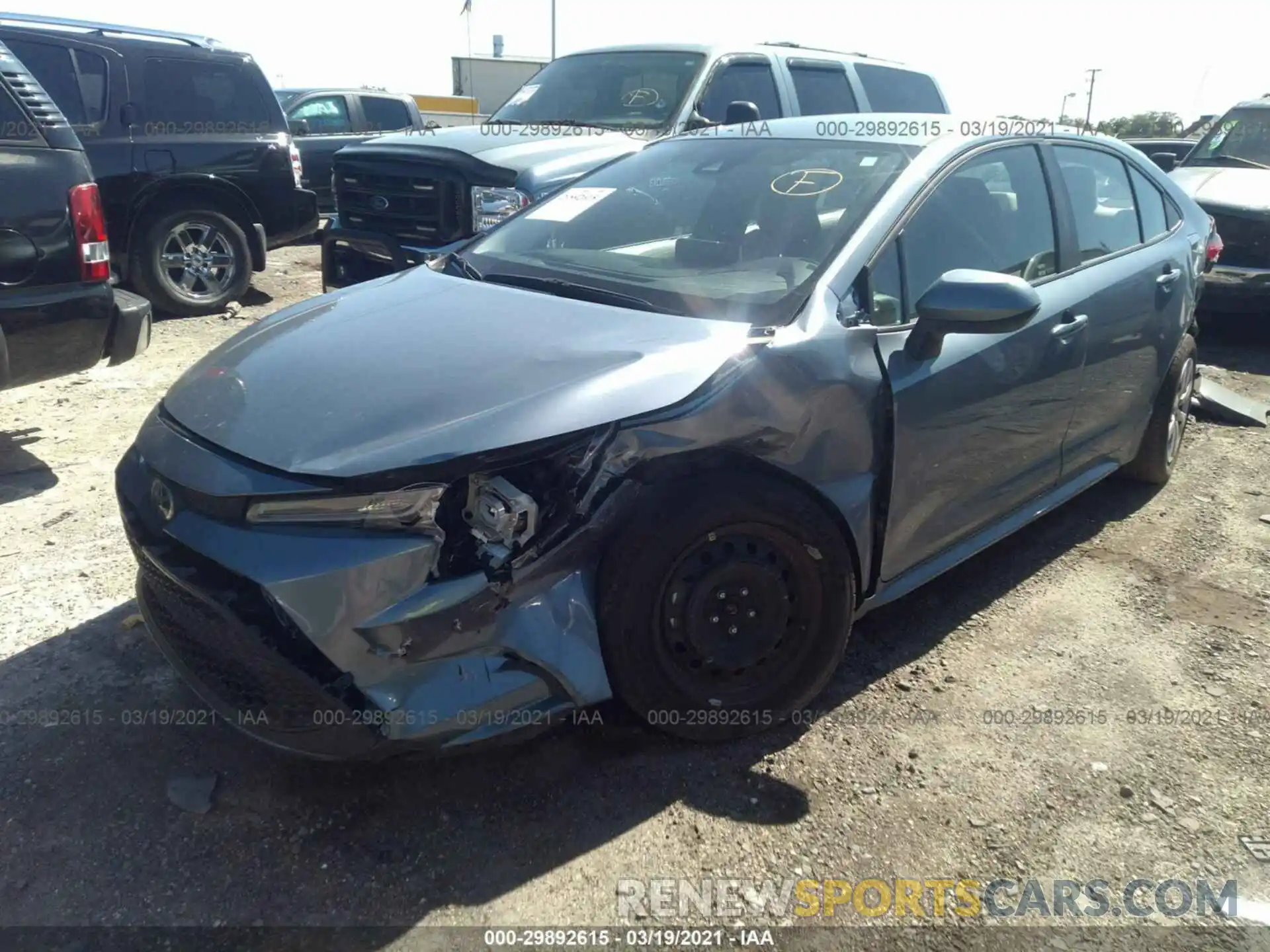 2 Photograph of a damaged car 5YFEPRAE5LP059720 TOYOTA COROLLA 2020