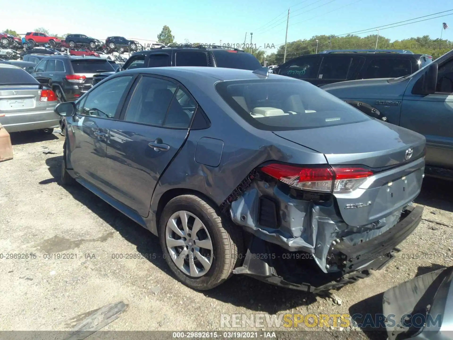 3 Photograph of a damaged car 5YFEPRAE5LP059720 TOYOTA COROLLA 2020