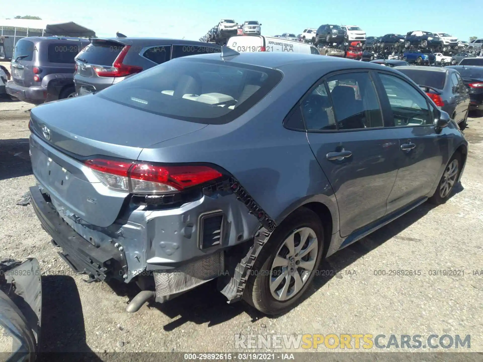 4 Photograph of a damaged car 5YFEPRAE5LP059720 TOYOTA COROLLA 2020