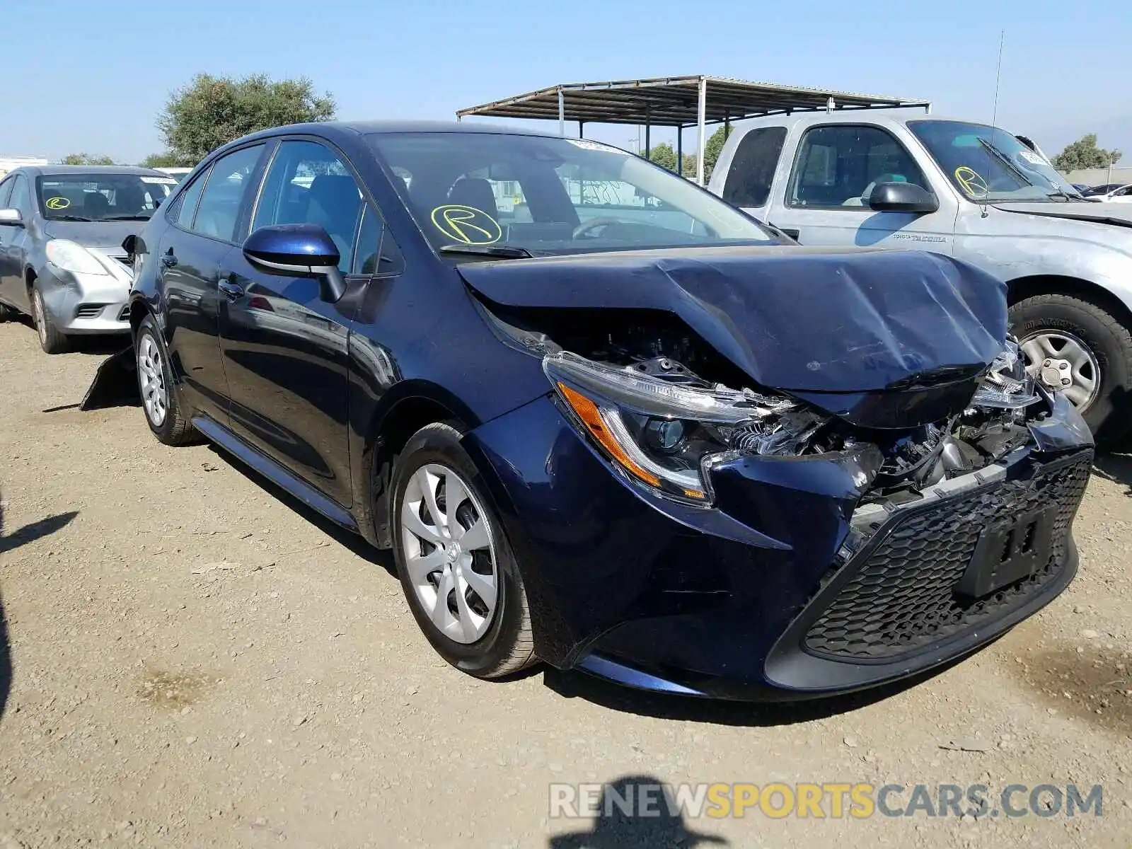 1 Photograph of a damaged car 5YFEPRAE5LP059863 TOYOTA COROLLA 2020