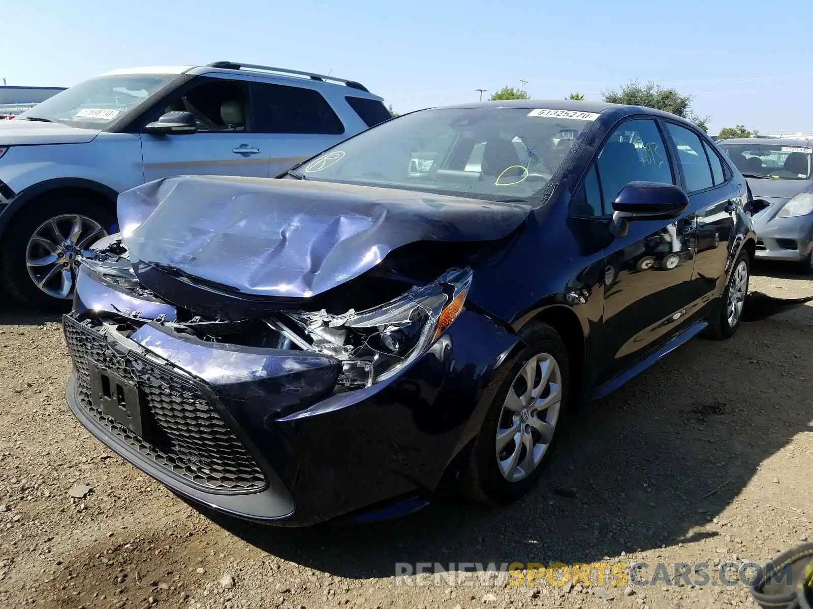 2 Photograph of a damaged car 5YFEPRAE5LP059863 TOYOTA COROLLA 2020