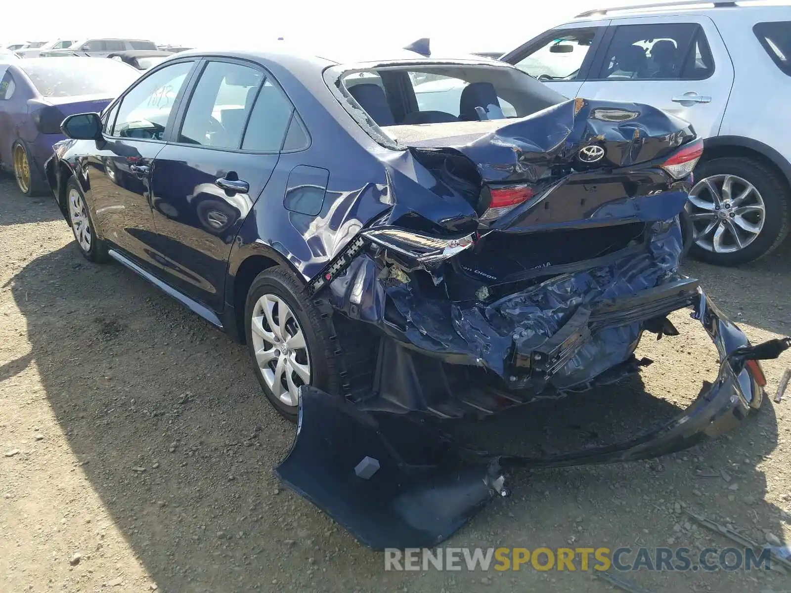 3 Photograph of a damaged car 5YFEPRAE5LP059863 TOYOTA COROLLA 2020