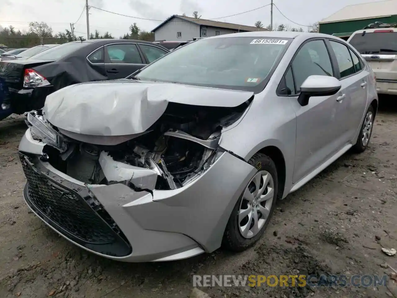 2 Photograph of a damaged car 5YFEPRAE5LP060429 TOYOTA COROLLA 2020