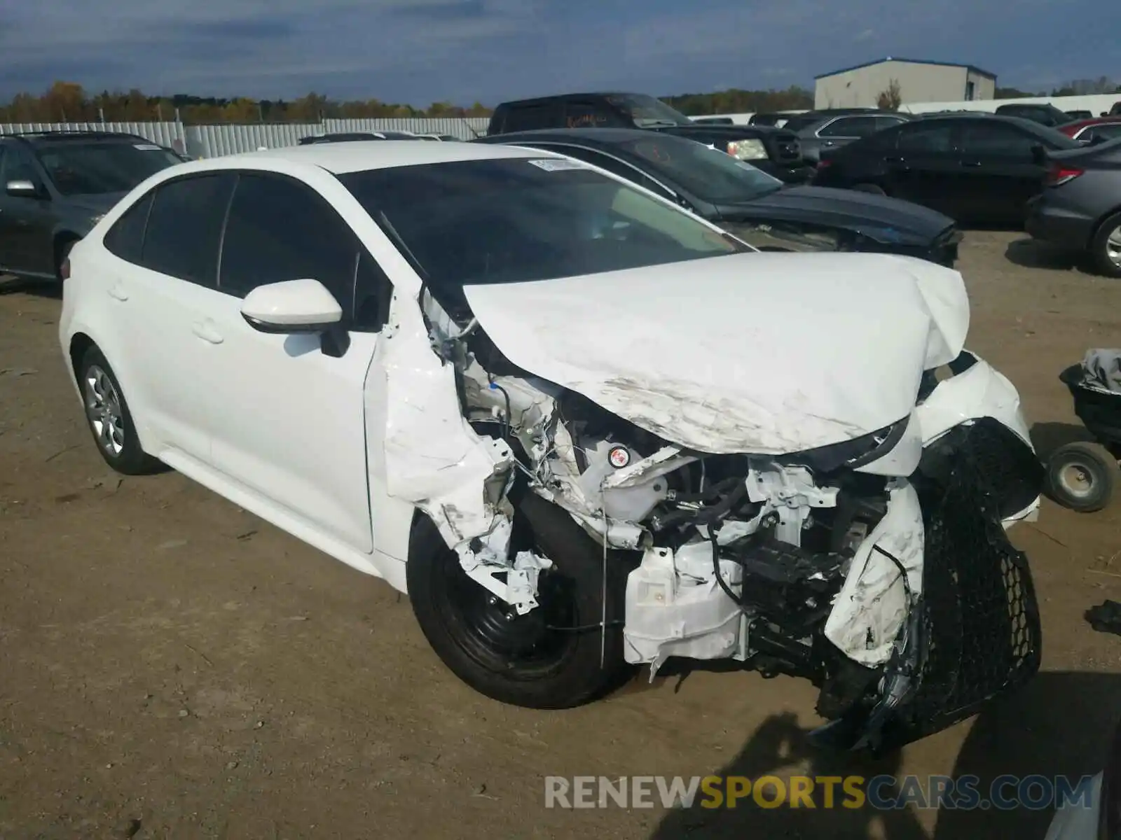 1 Photograph of a damaged car 5YFEPRAE5LP062018 TOYOTA COROLLA 2020