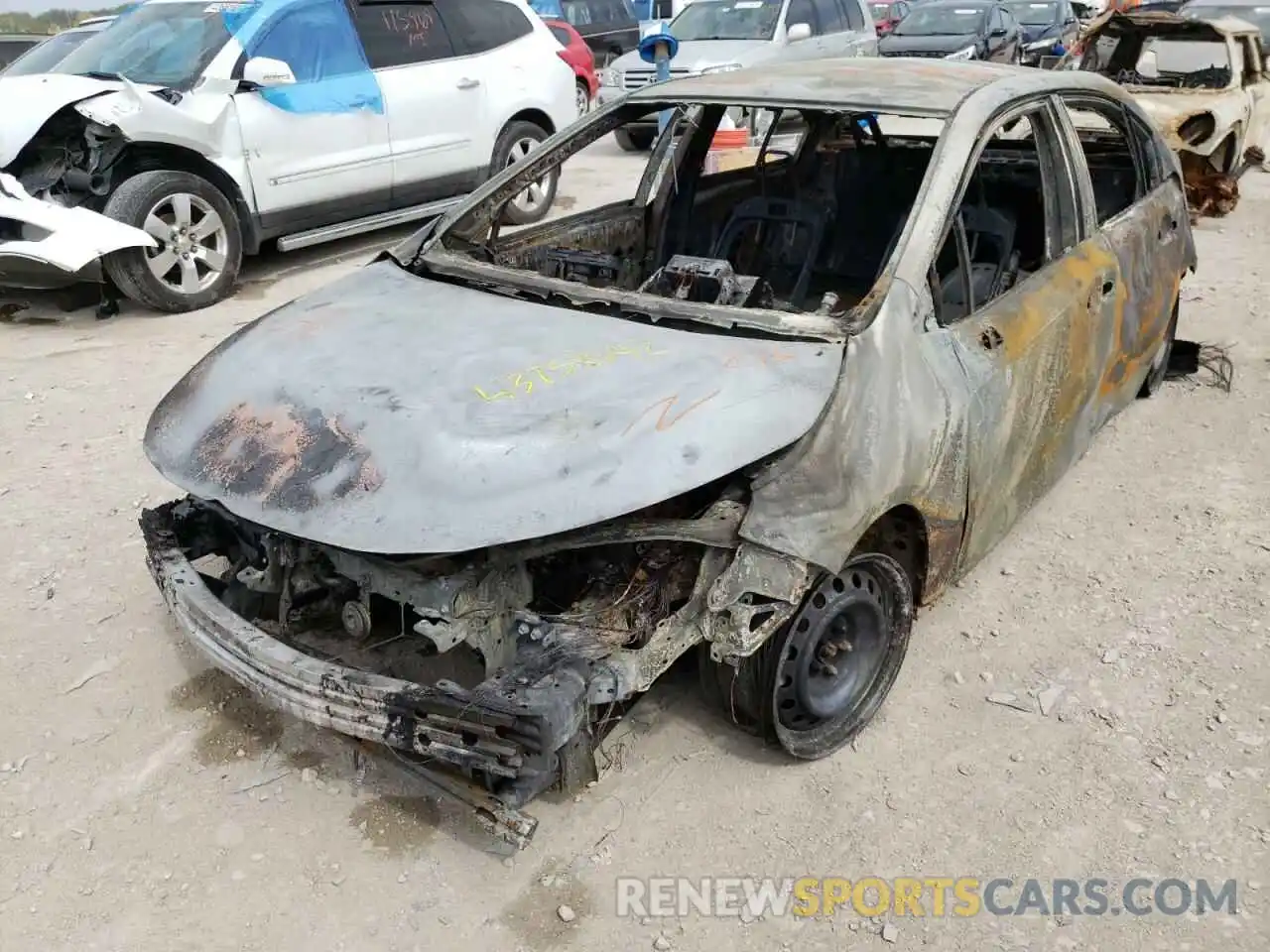 2 Photograph of a damaged car 5YFEPRAE5LP062200 TOYOTA COROLLA 2020