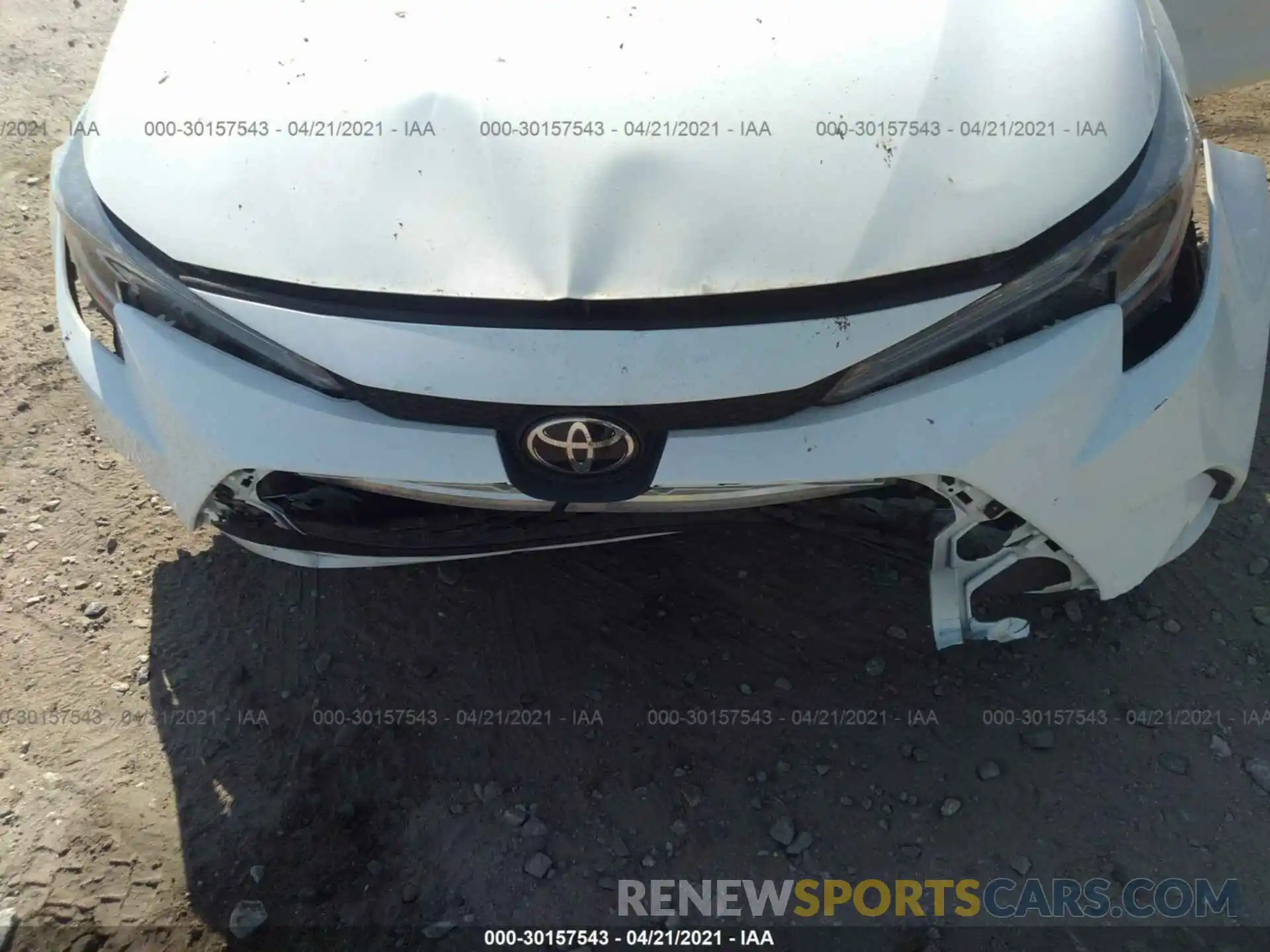 10 Photograph of a damaged car 5YFEPRAE5LP063542 TOYOTA COROLLA 2020