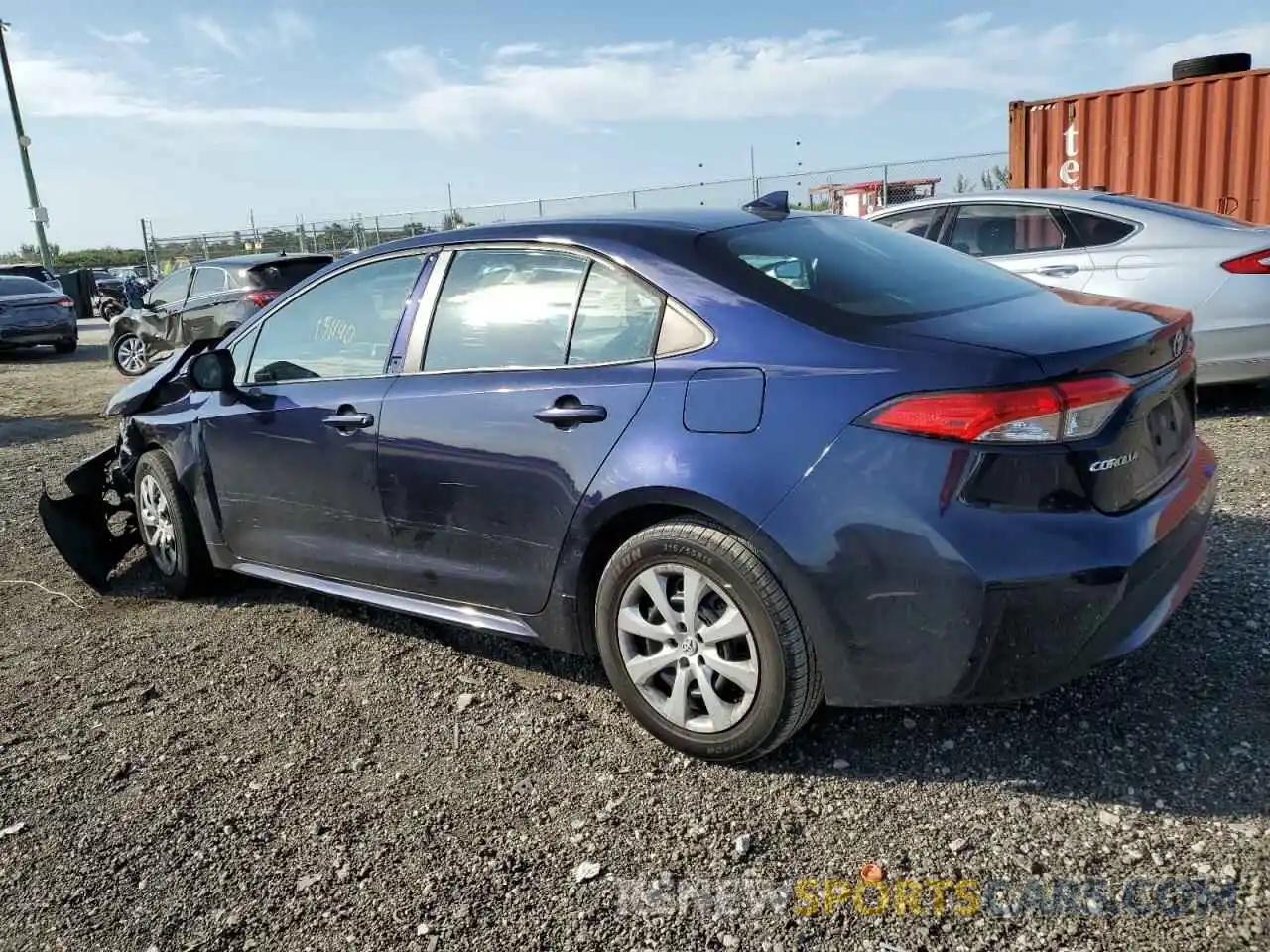 2 Photograph of a damaged car 5YFEPRAE5LP064299 TOYOTA COROLLA 2020