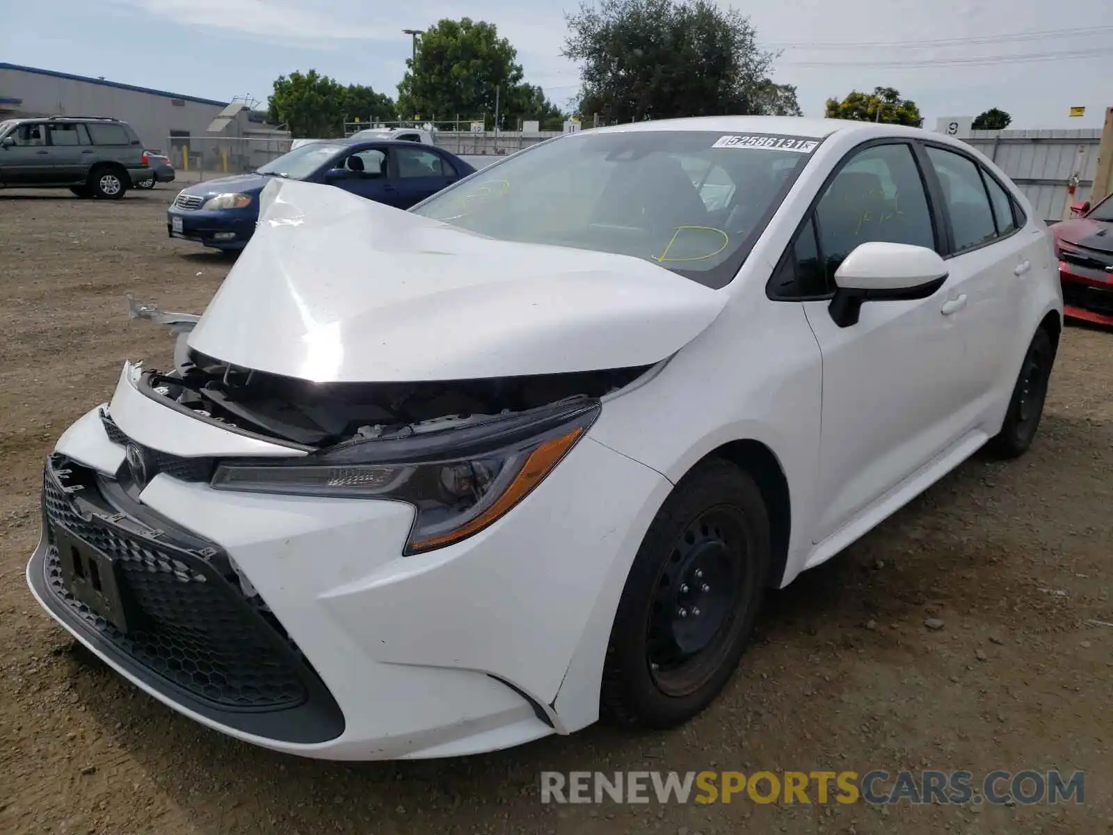 2 Photograph of a damaged car 5YFEPRAE5LP064643 TOYOTA COROLLA 2020