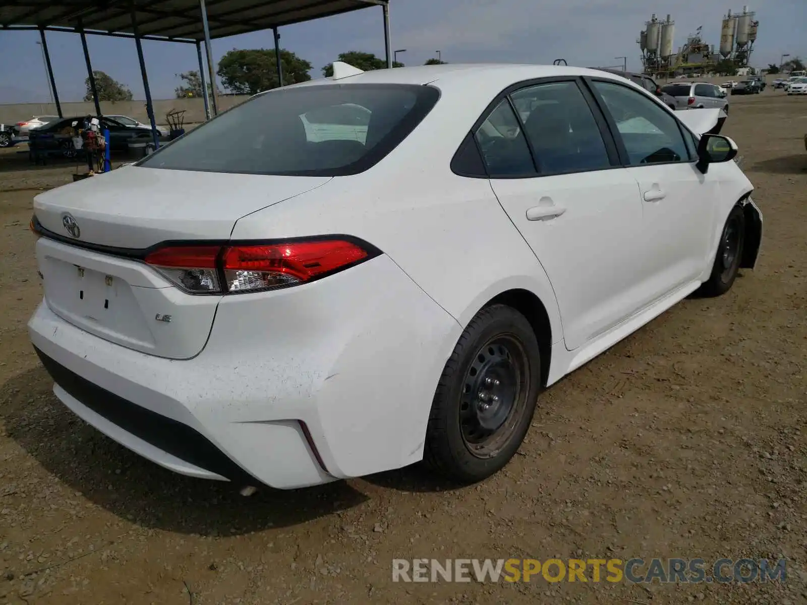 4 Photograph of a damaged car 5YFEPRAE5LP064643 TOYOTA COROLLA 2020