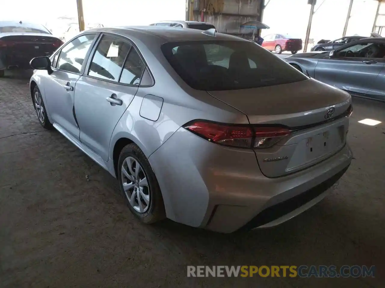 3 Photograph of a damaged car 5YFEPRAE5LP065873 TOYOTA COROLLA 2020