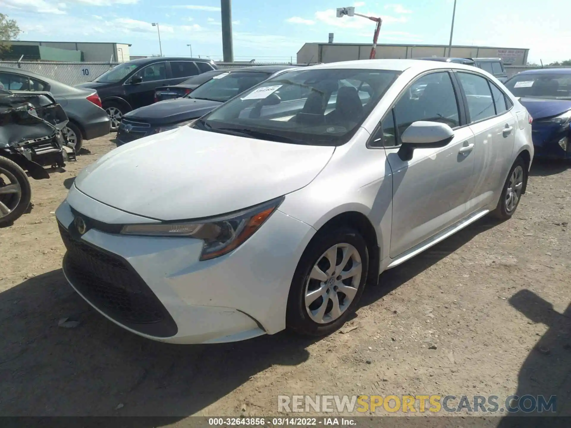 2 Photograph of a damaged car 5YFEPRAE5LP066179 TOYOTA COROLLA 2020