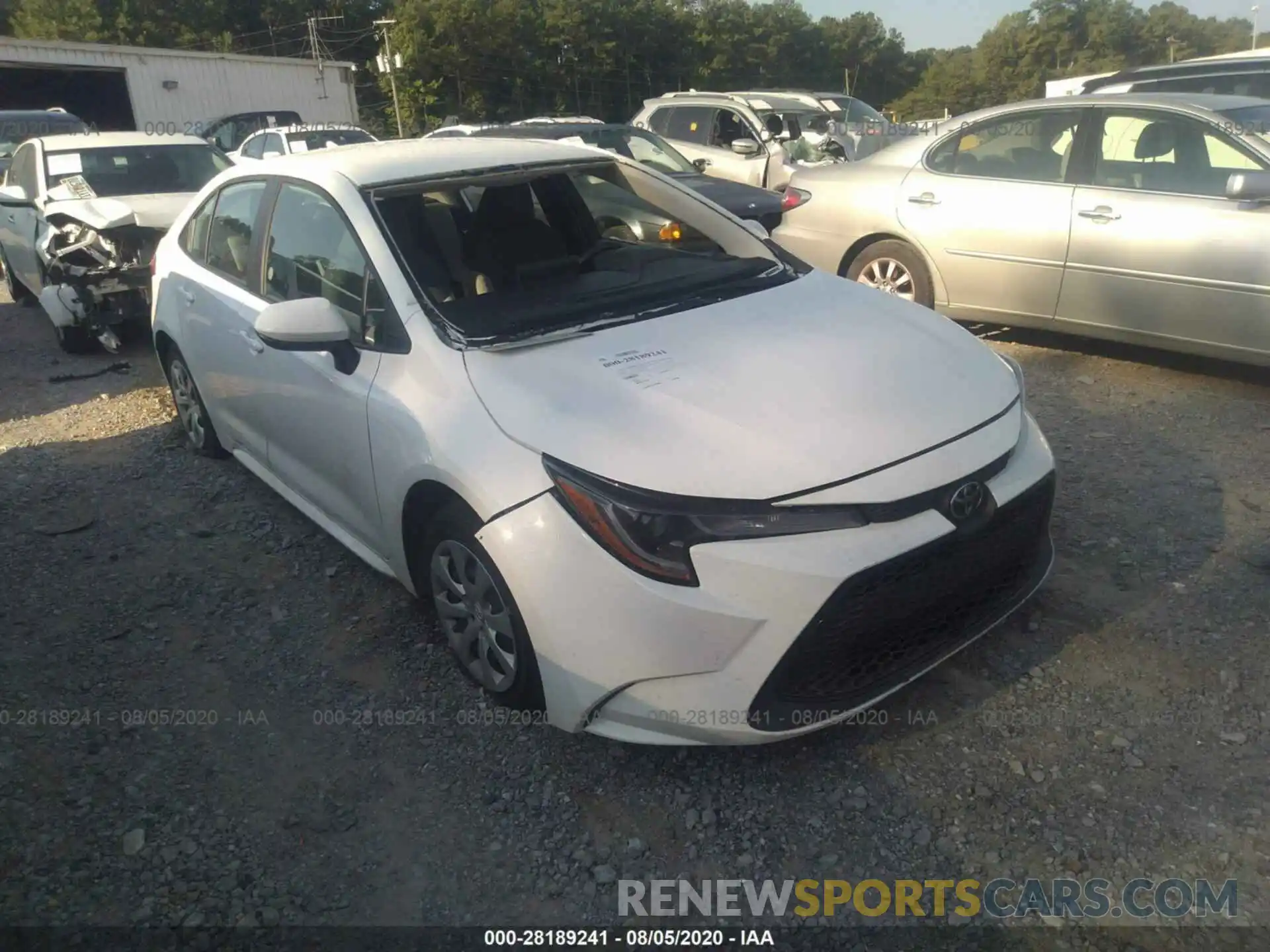 1 Photograph of a damaged car 5YFEPRAE5LP067722 TOYOTA COROLLA 2020