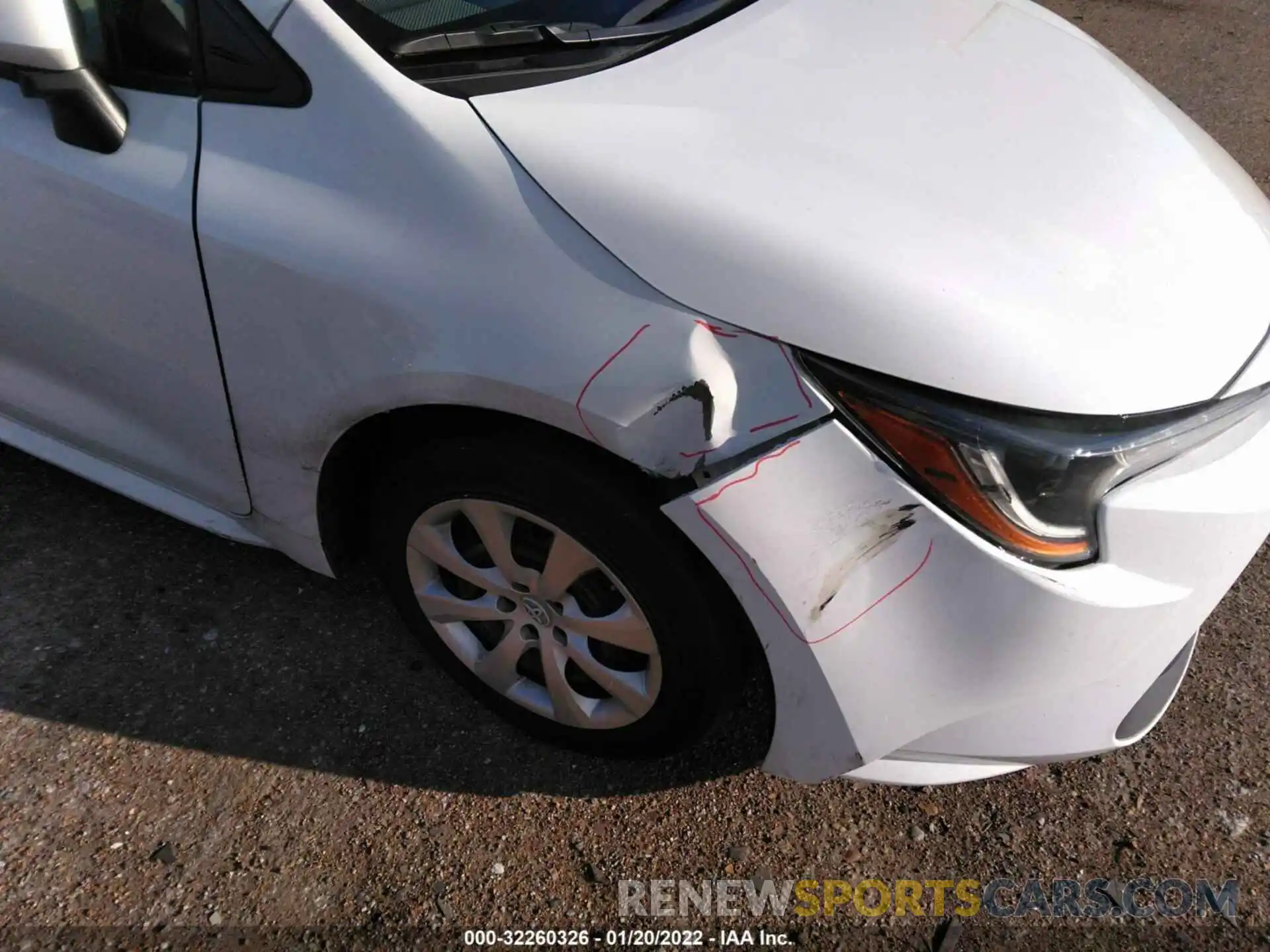 6 Photograph of a damaged car 5YFEPRAE5LP068823 TOYOTA COROLLA 2020