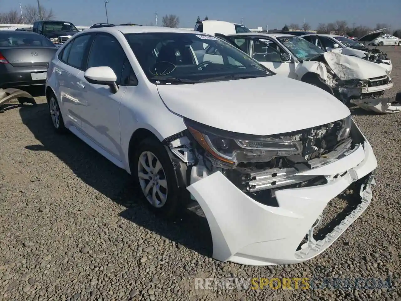 1 Photograph of a damaged car 5YFEPRAE5LP068871 TOYOTA COROLLA 2020